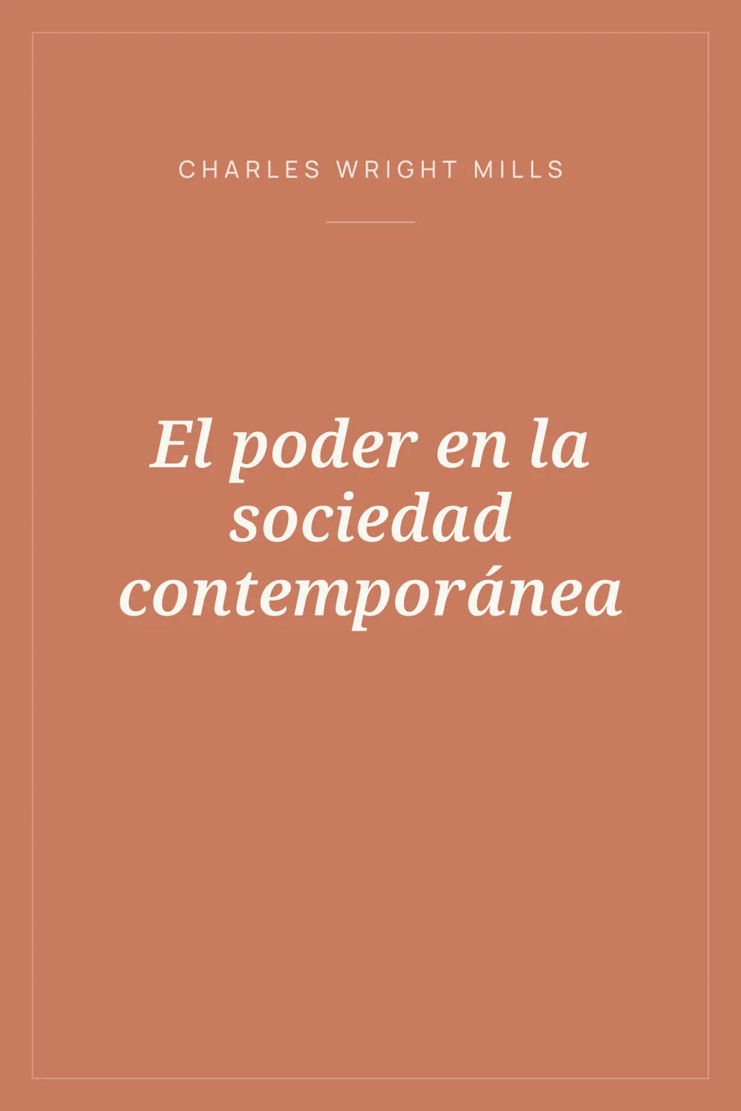 Portada de El poder en la sociedad contemporánea