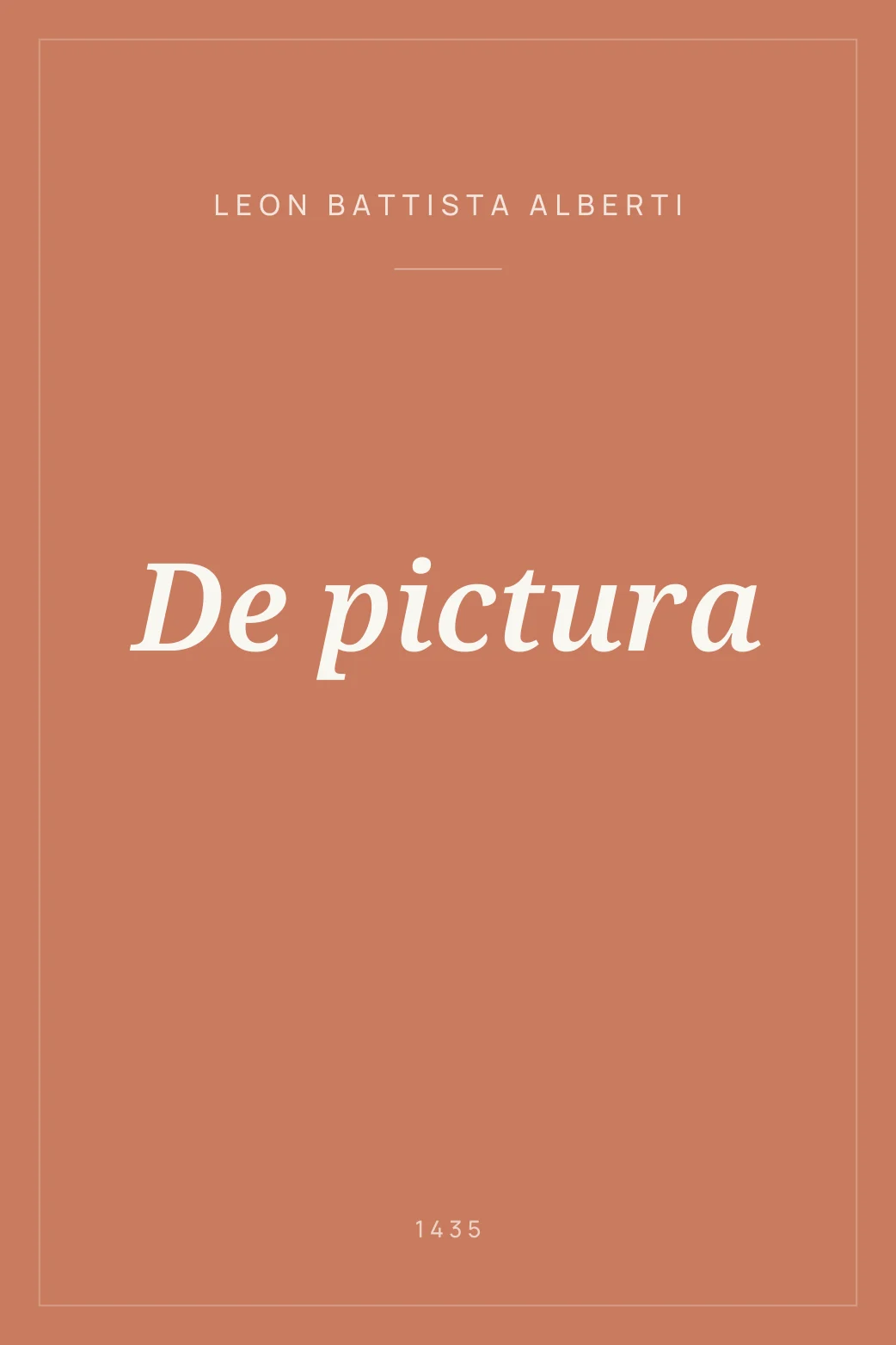 Portada de De pictura