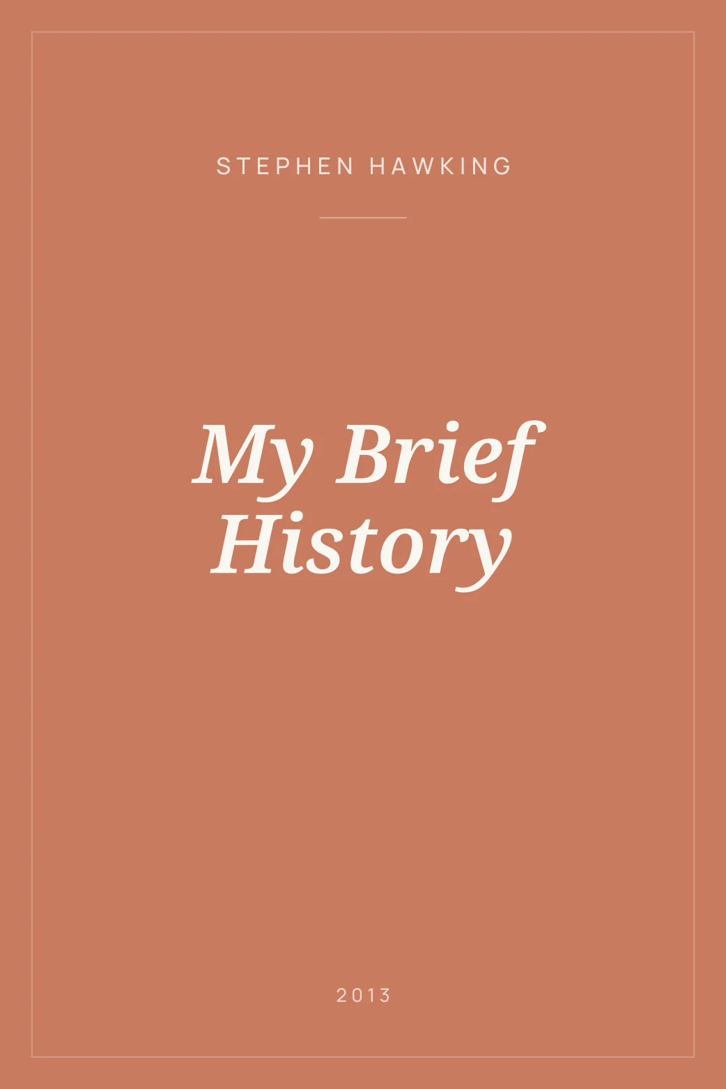 Portada de My Brief History