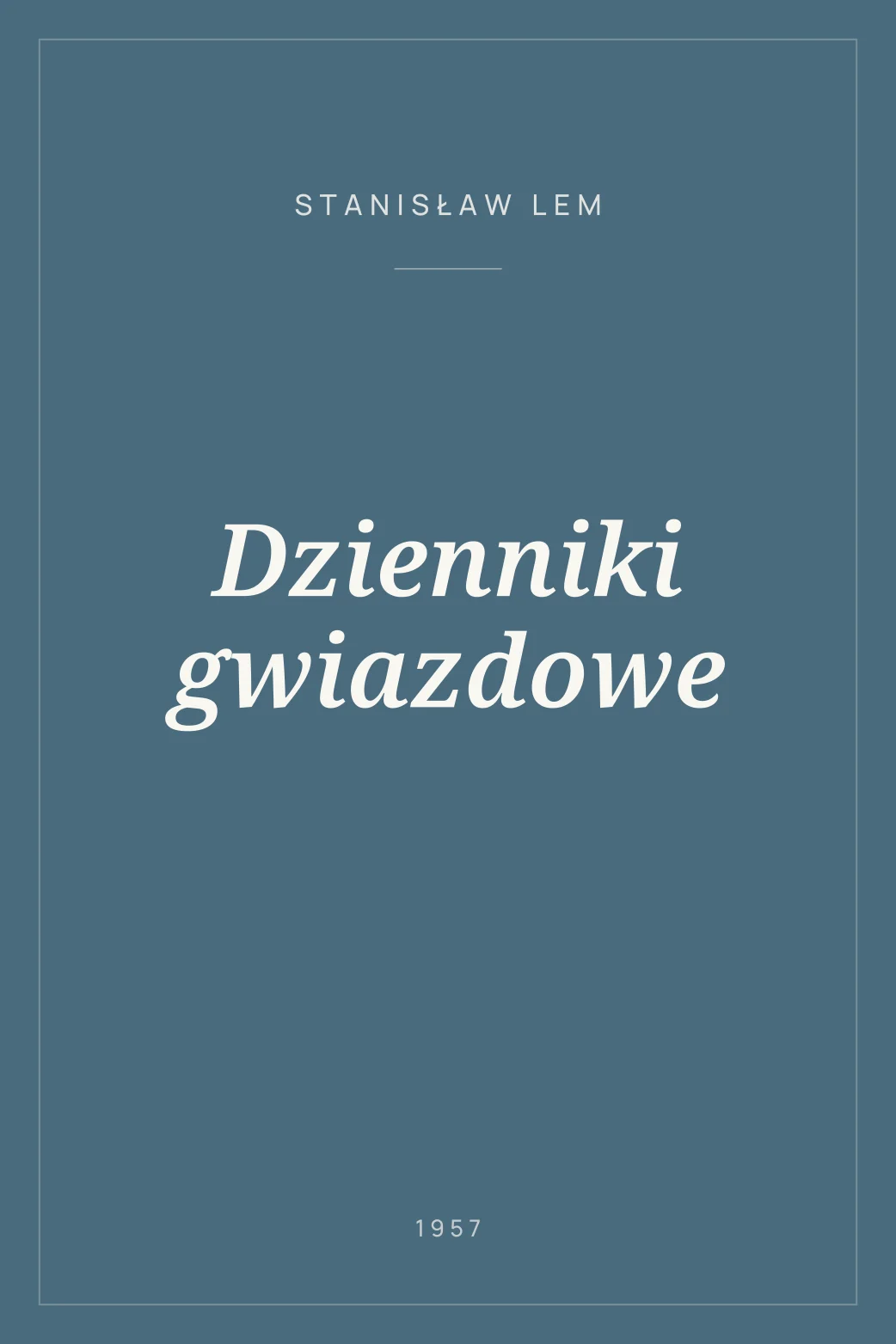 Portada de Dzienniki gwiazdowe