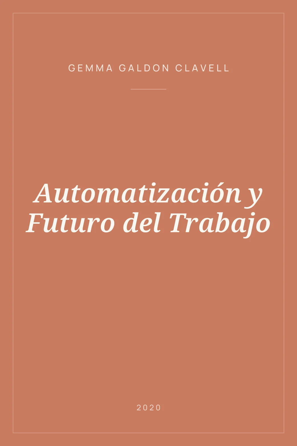 Portada de Automatización y Futuro del Trabajo