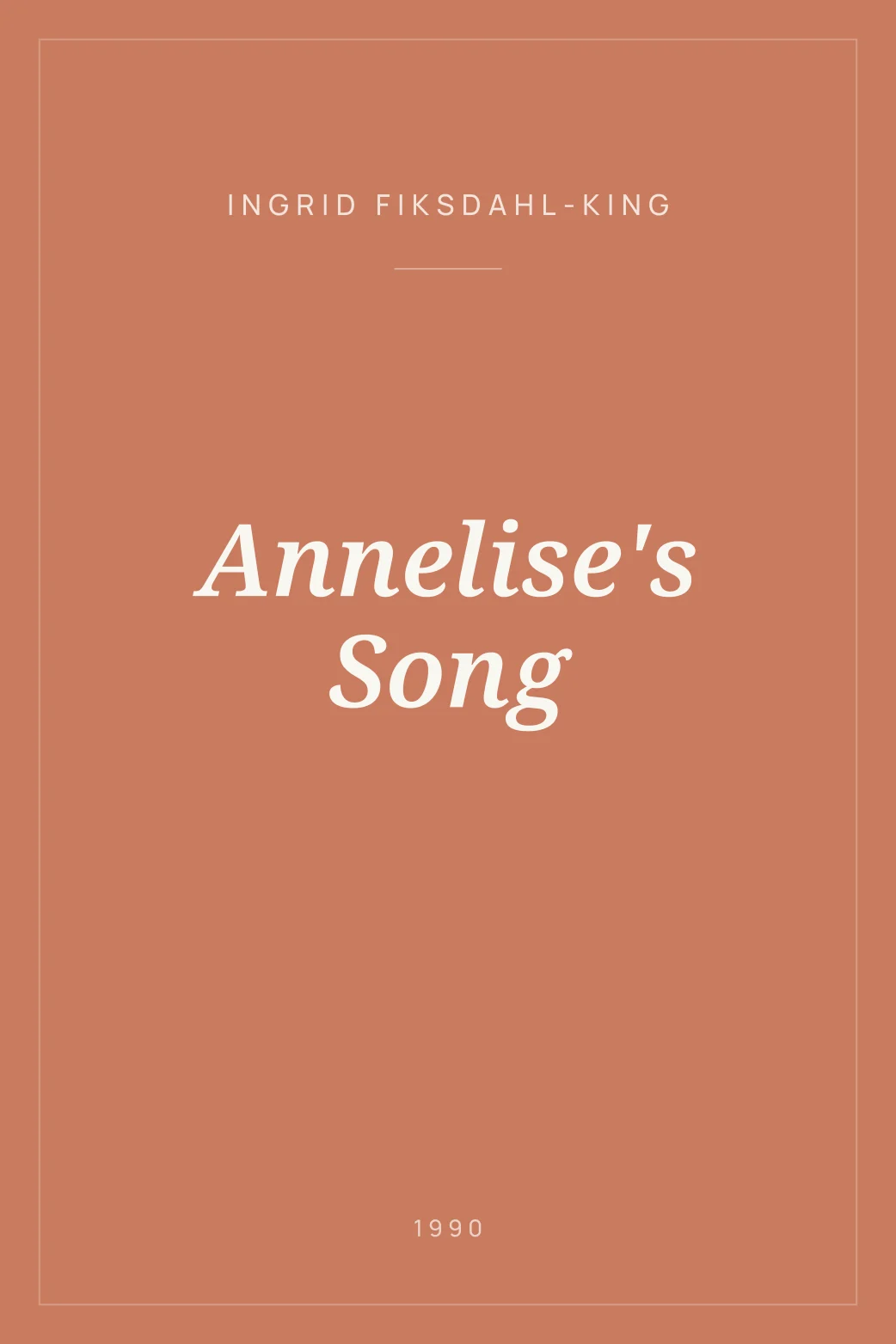 Portada de Annelise's Song