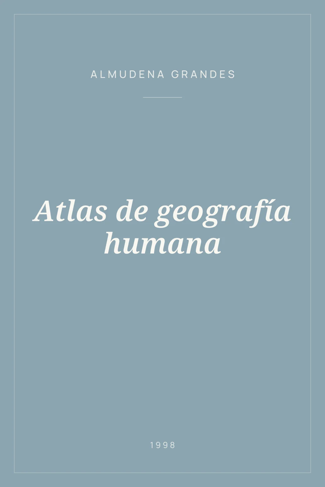 Portada de Atlas de geografía humana