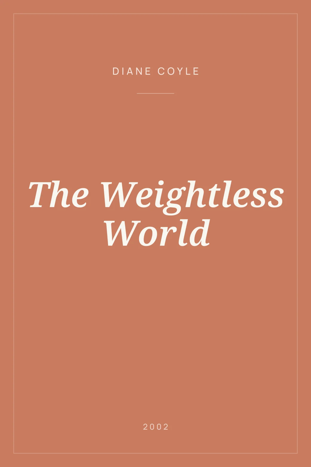 Portada de The Weightless World