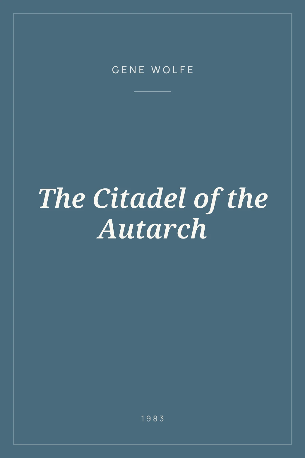 Portada de The Citadel of the Autarch