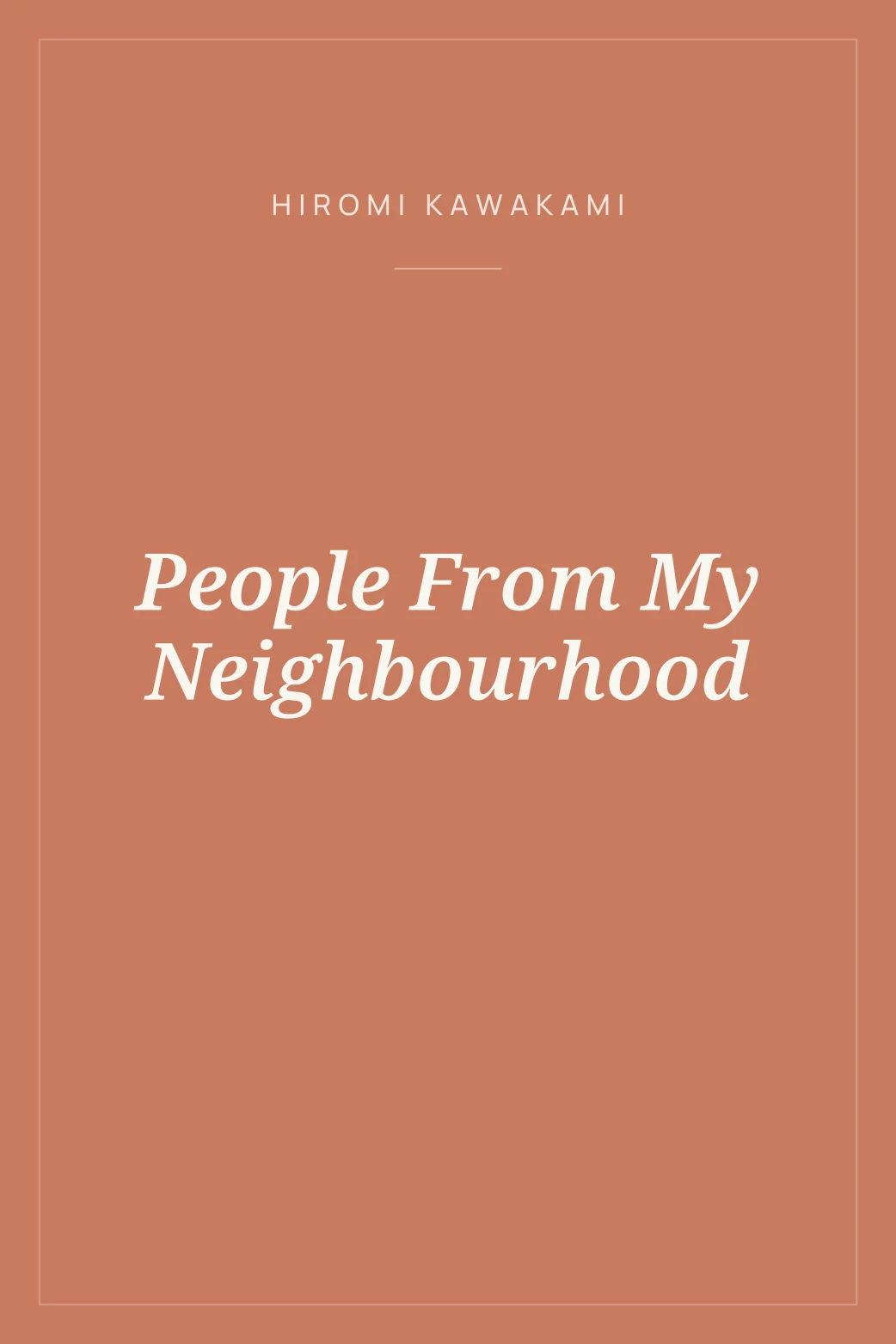 Portada de People From My Neighbourhood