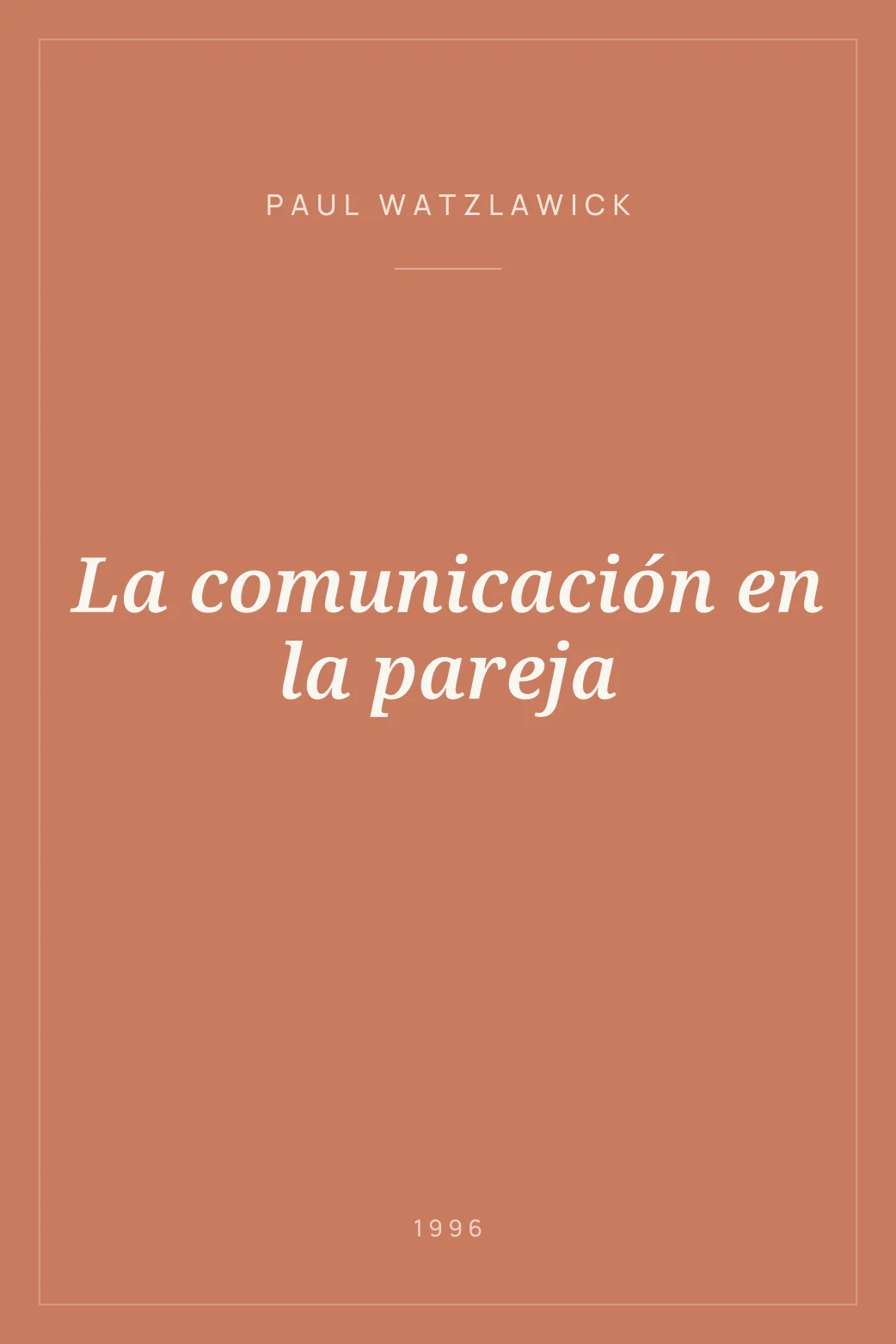 Portada de La comunicación en la pareja