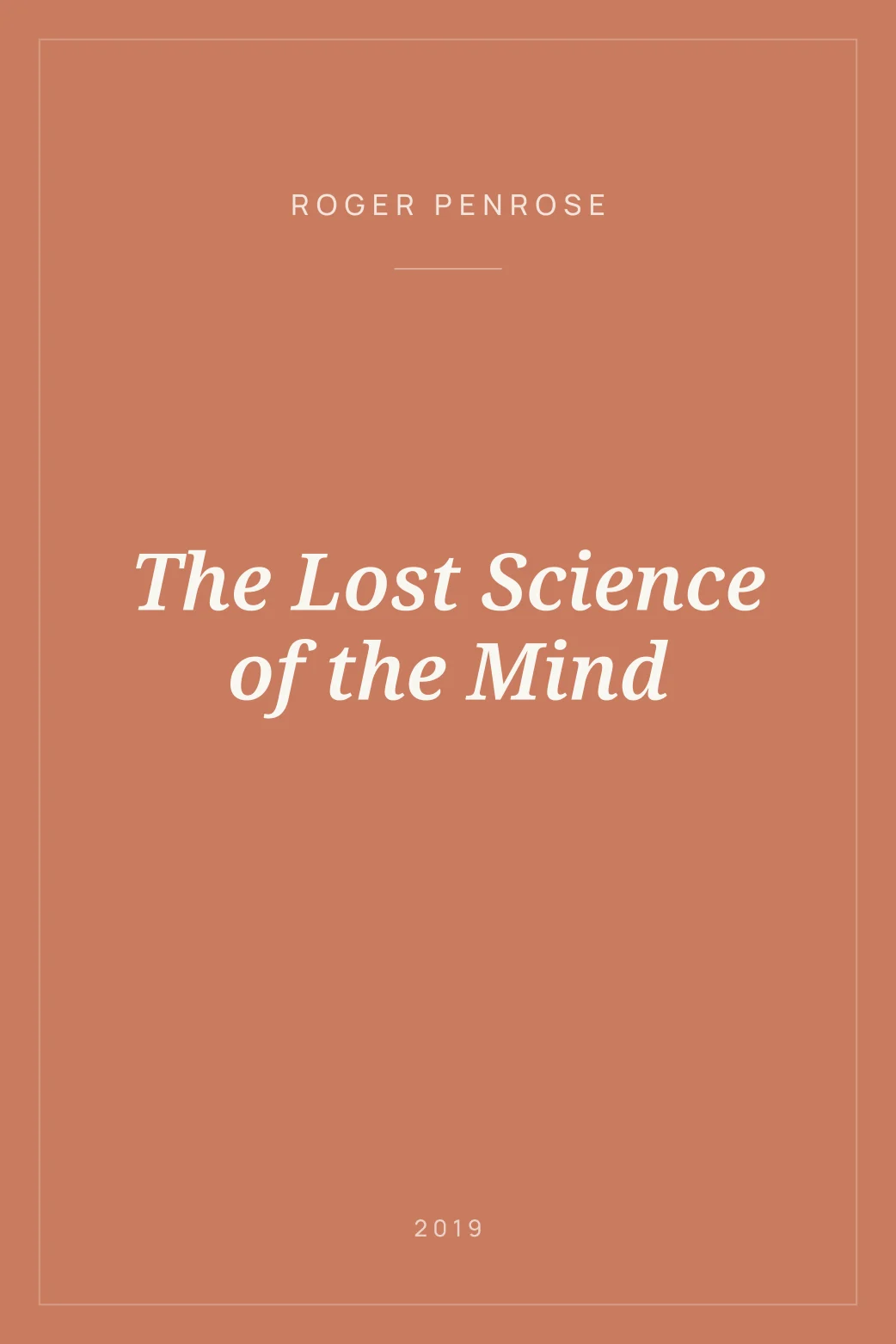 Portada de The Lost Science of the Mind