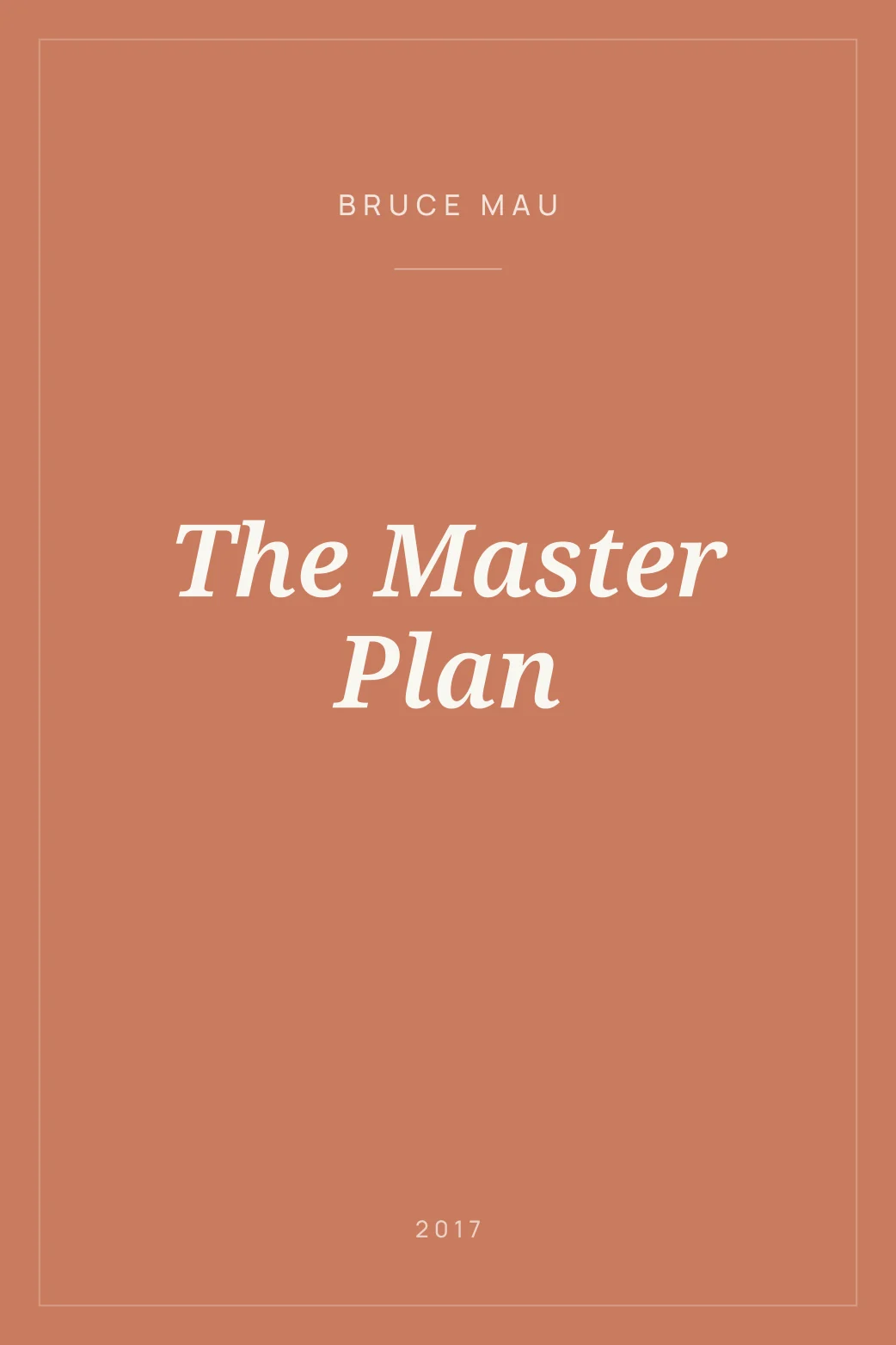 Portada de The Master Plan