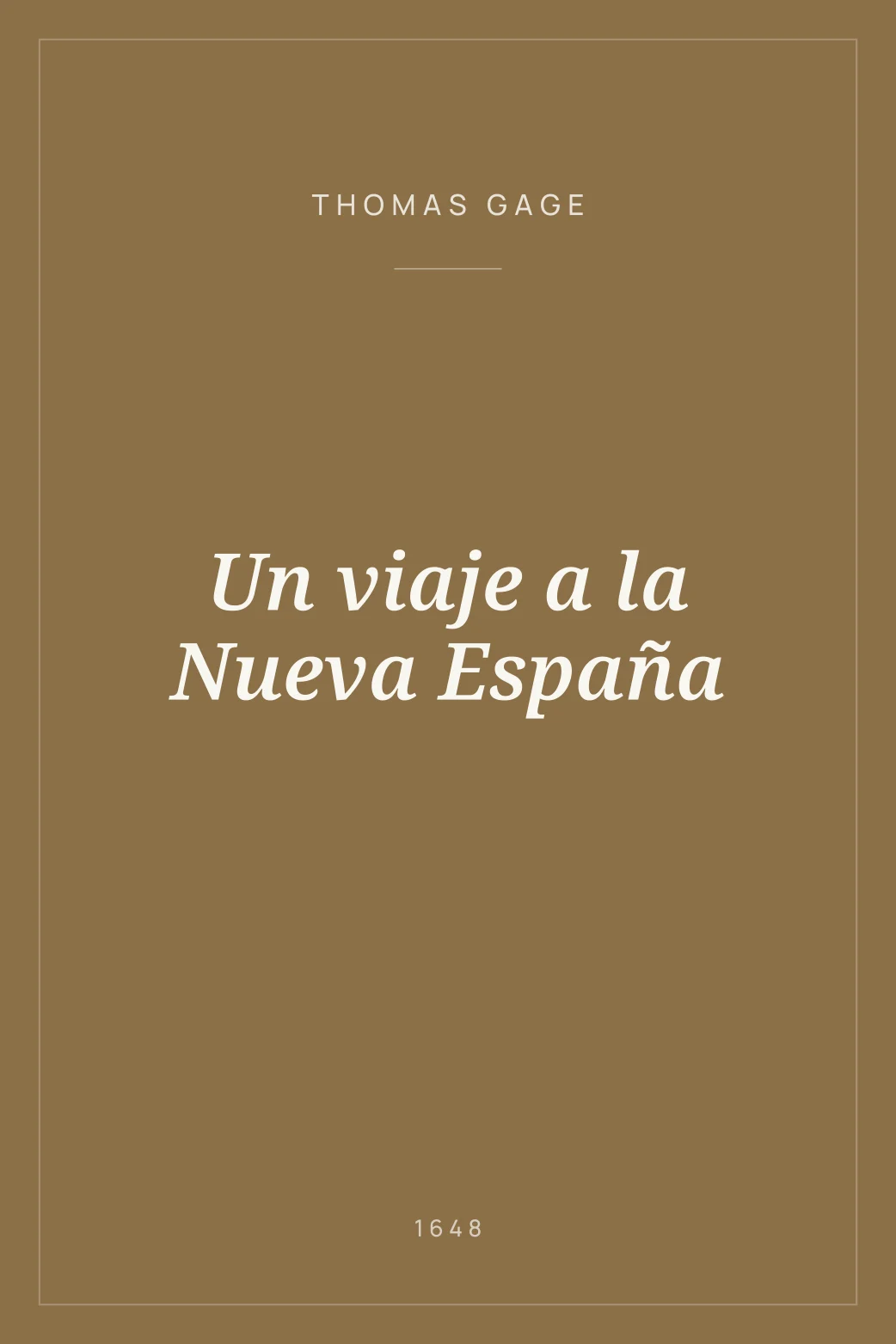 Portada de Un viaje a la Nueva España