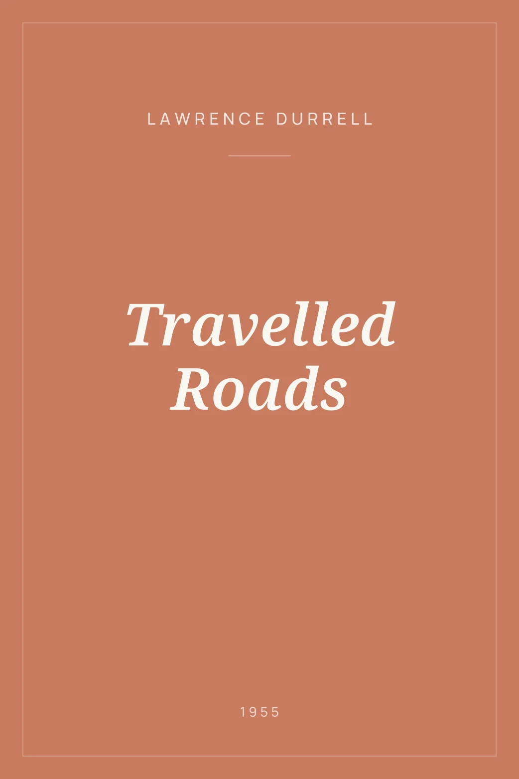 Portada de Travelled Roads