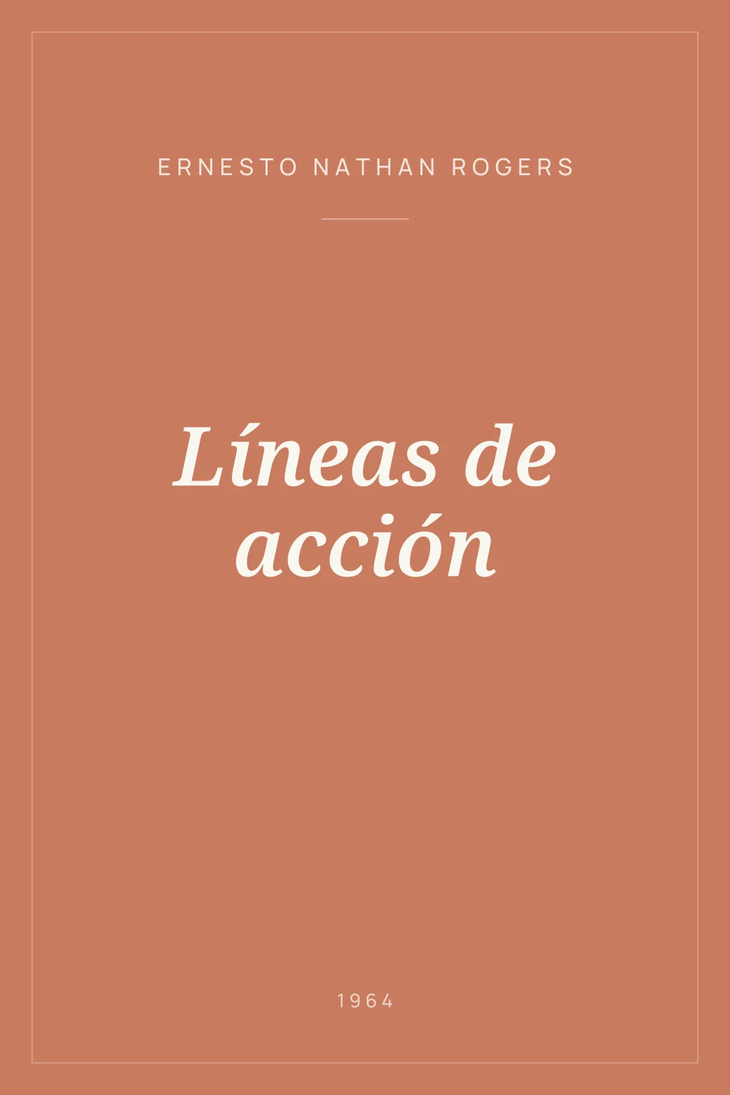 Portada de Líneas de acción