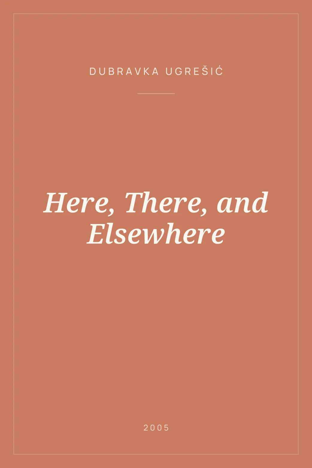 Portada de Here, There, and Elsewhere