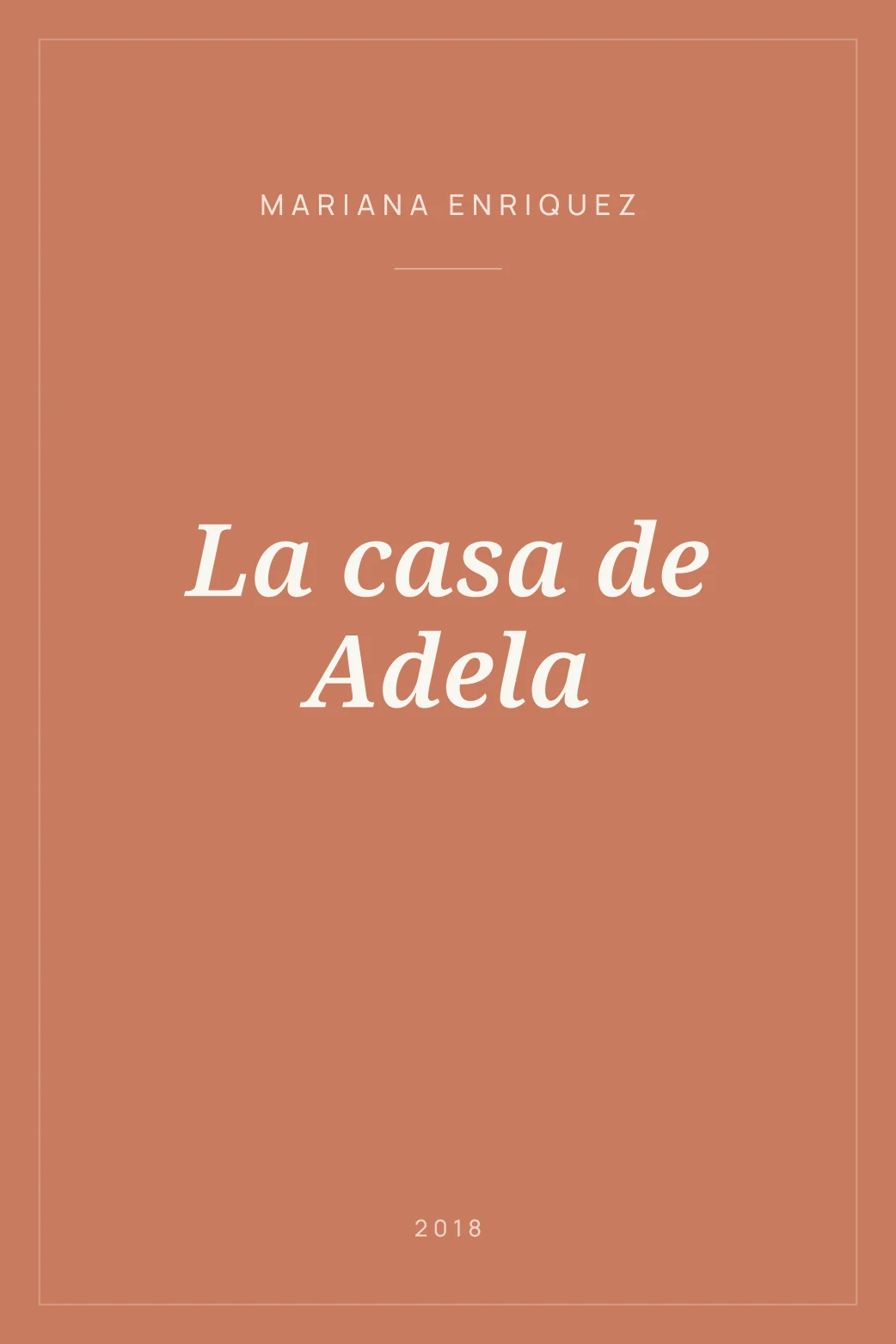 Portada de La casa de Adela