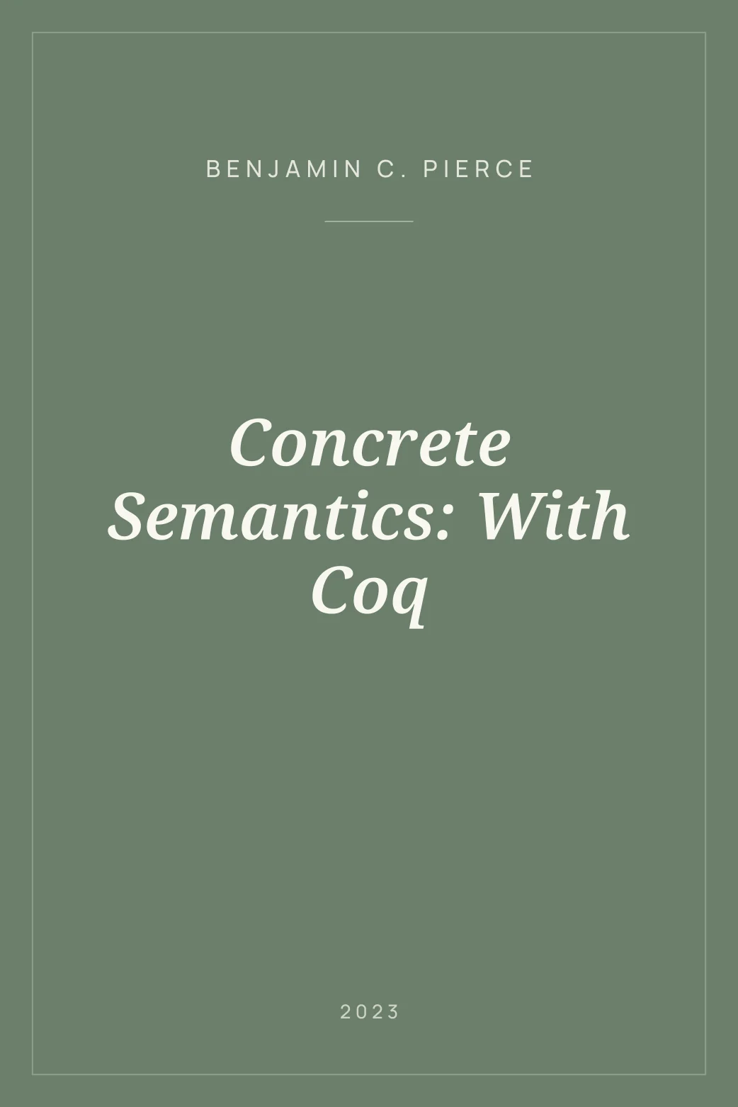 Portada de Concrete Semantics: With Coq