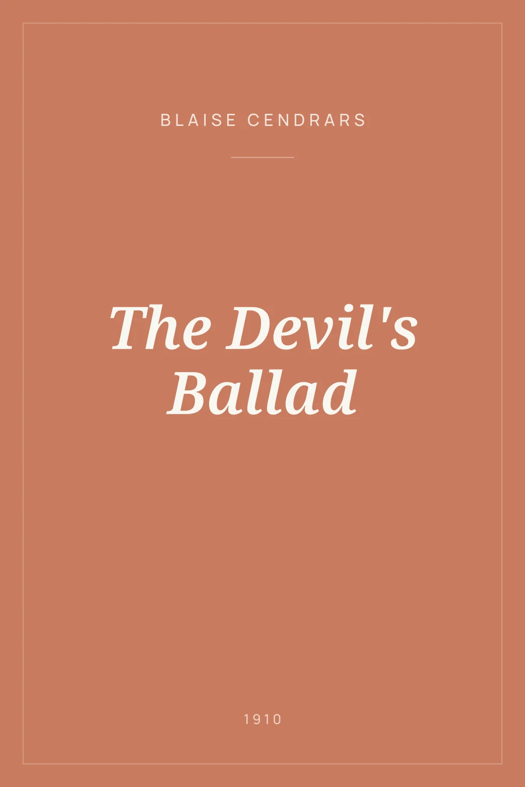 Portada de The Devil's Ballad