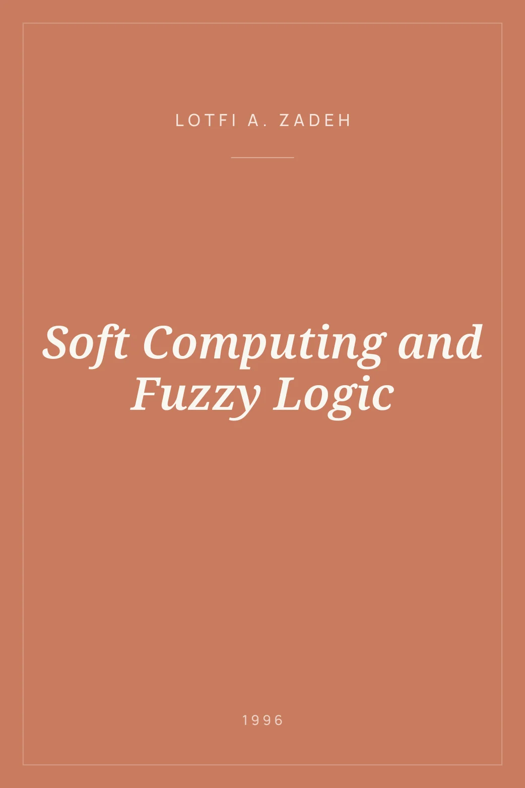 Portada de Soft Computing and Fuzzy Logic
