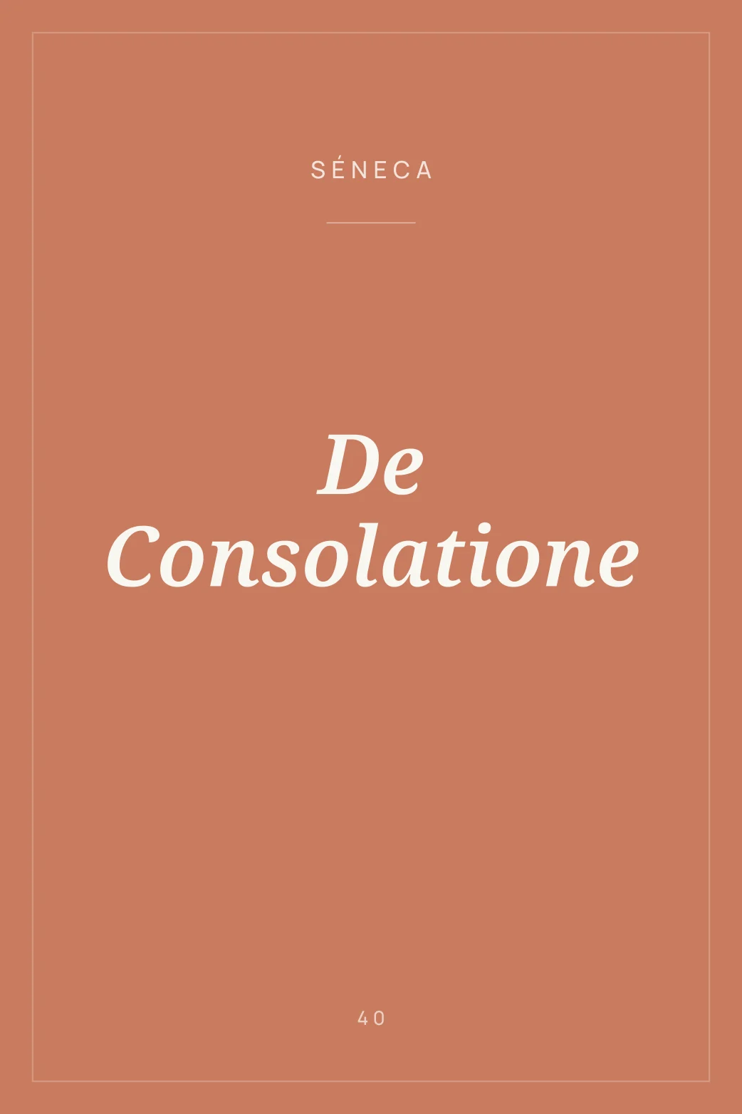 Portada de De Consolatione
