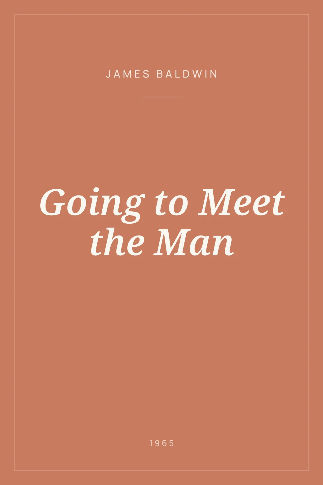 Portada de Going to Meet the Man