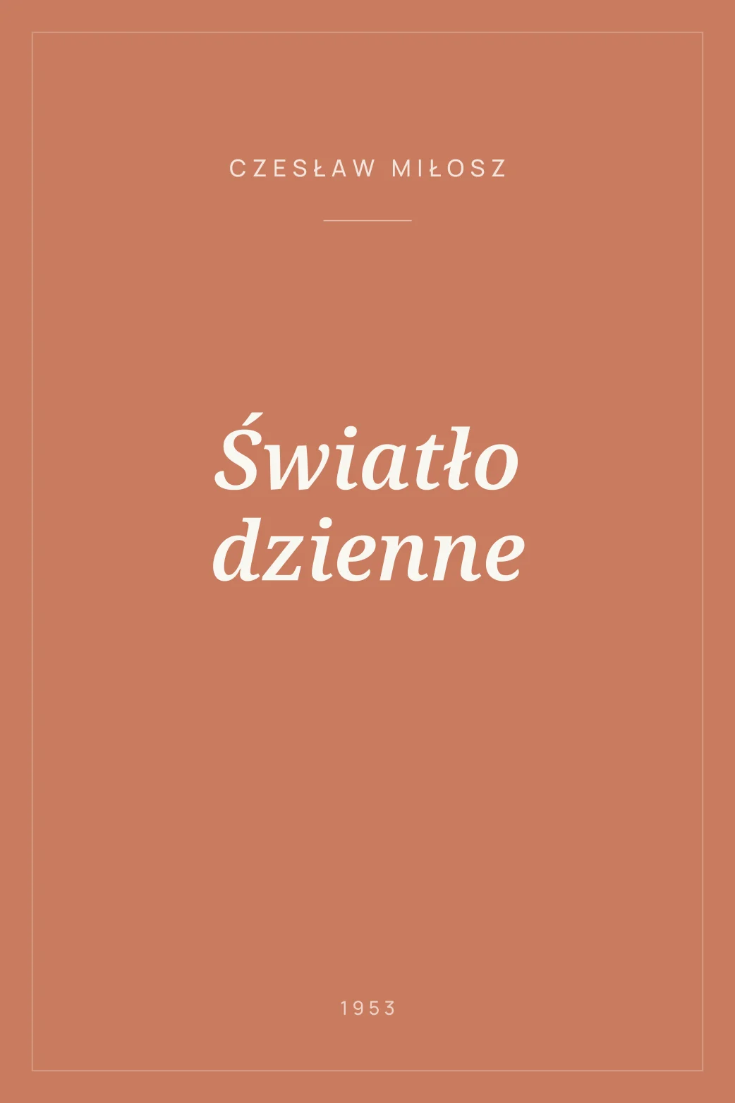 Portada de Światło dzienne