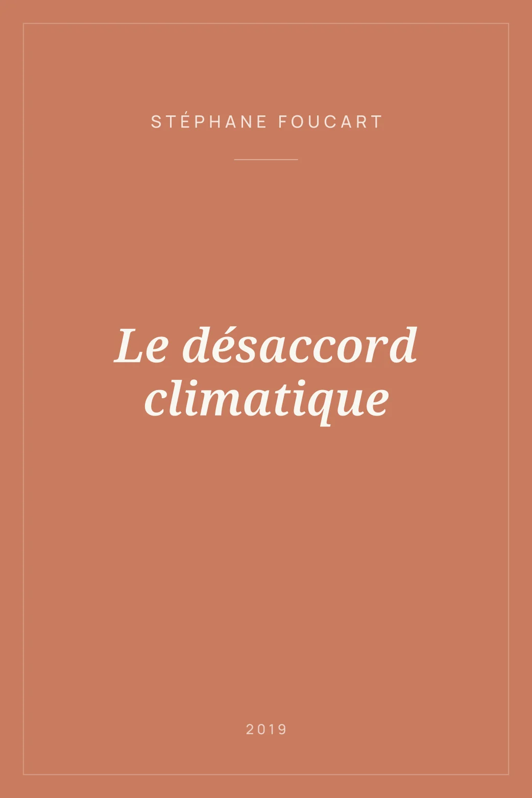 Portada de Le désaccord climatique
