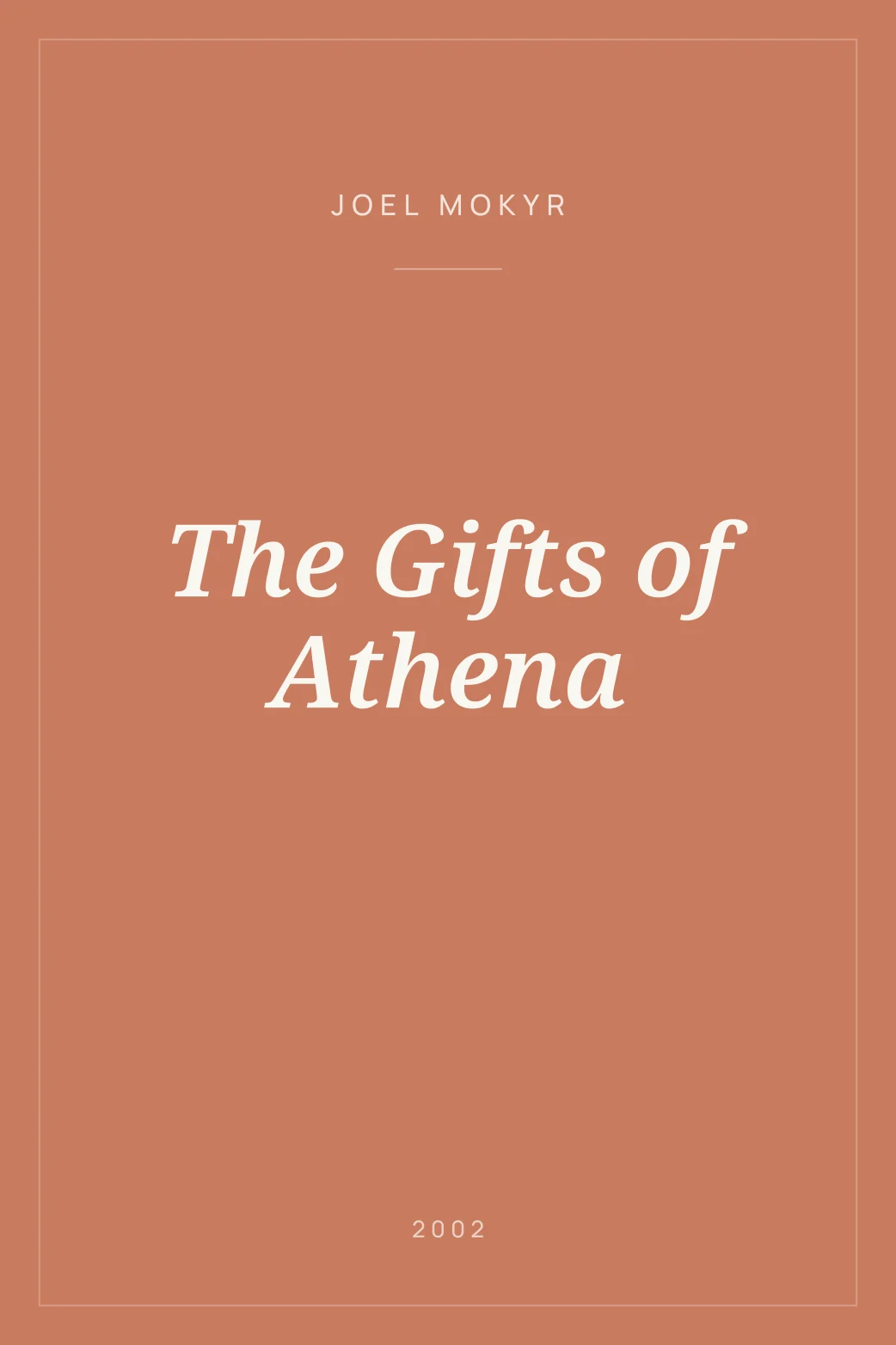 Portada de The Gifts of Athena