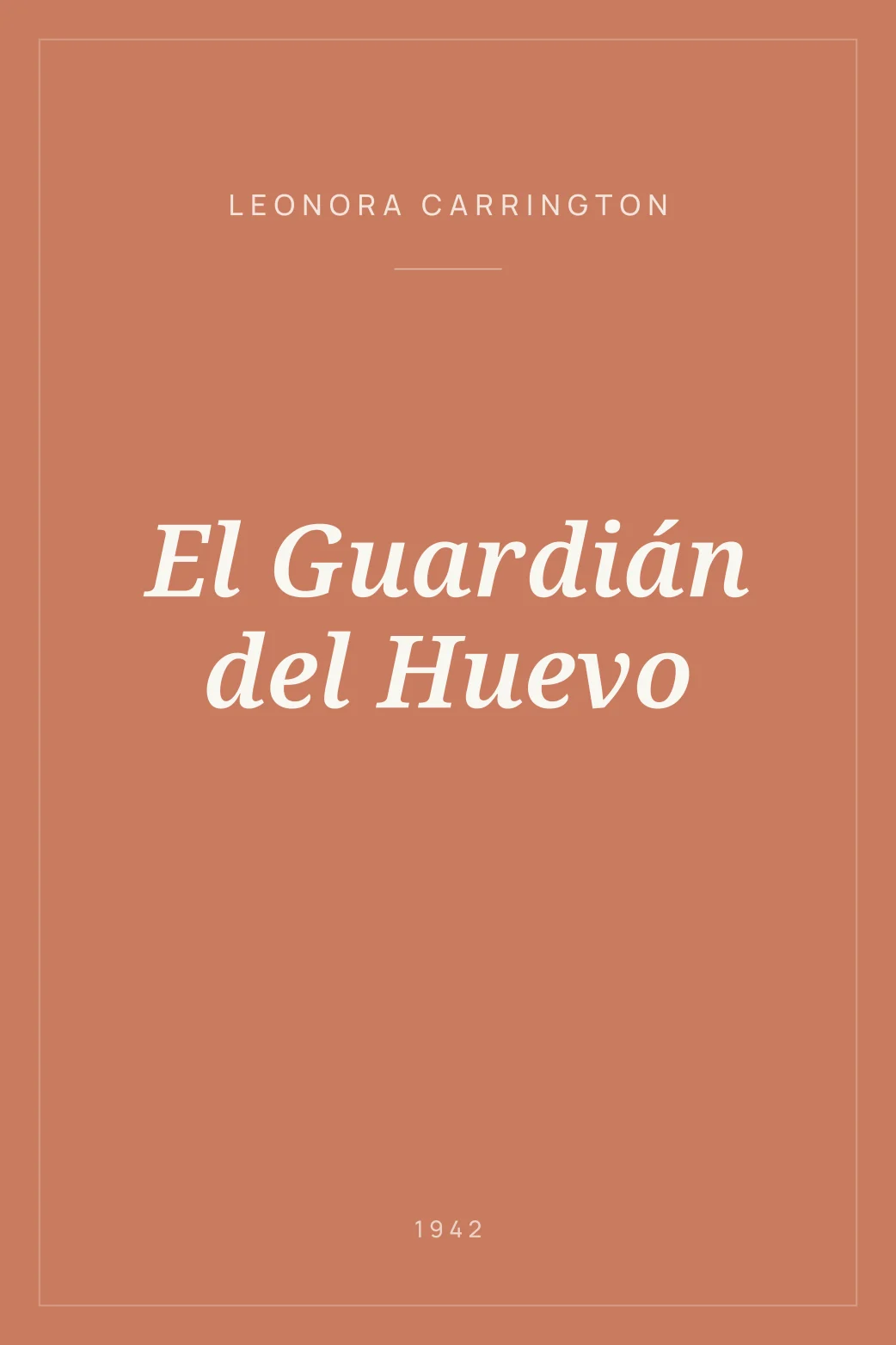 Portada de El Guardián del Huevo