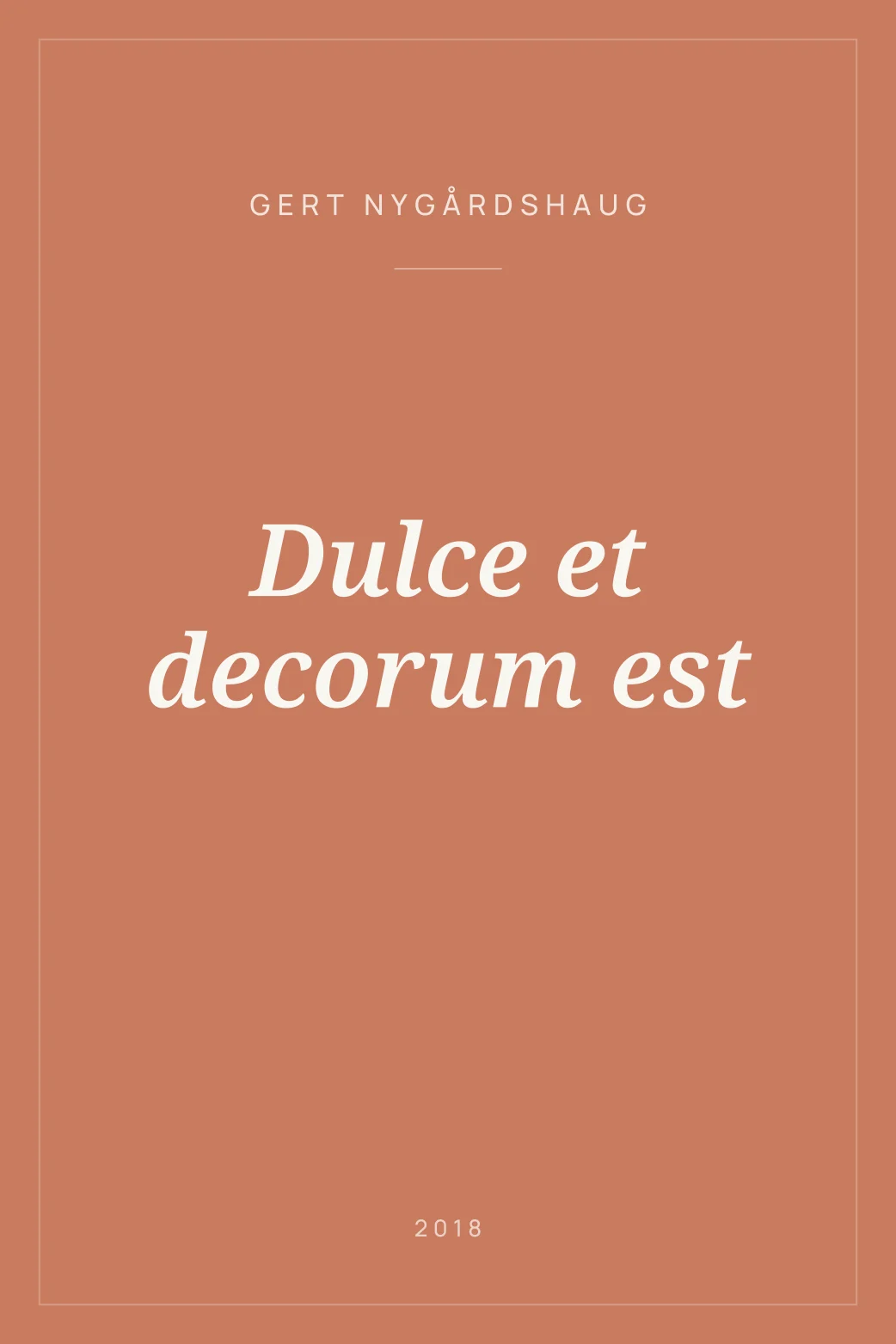 Portada de Dulce et decorum est