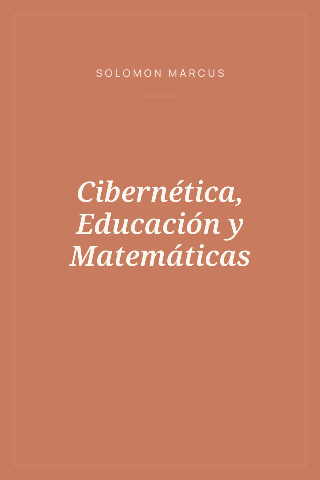 Portada de Cibernética, Educación y Matemáticas