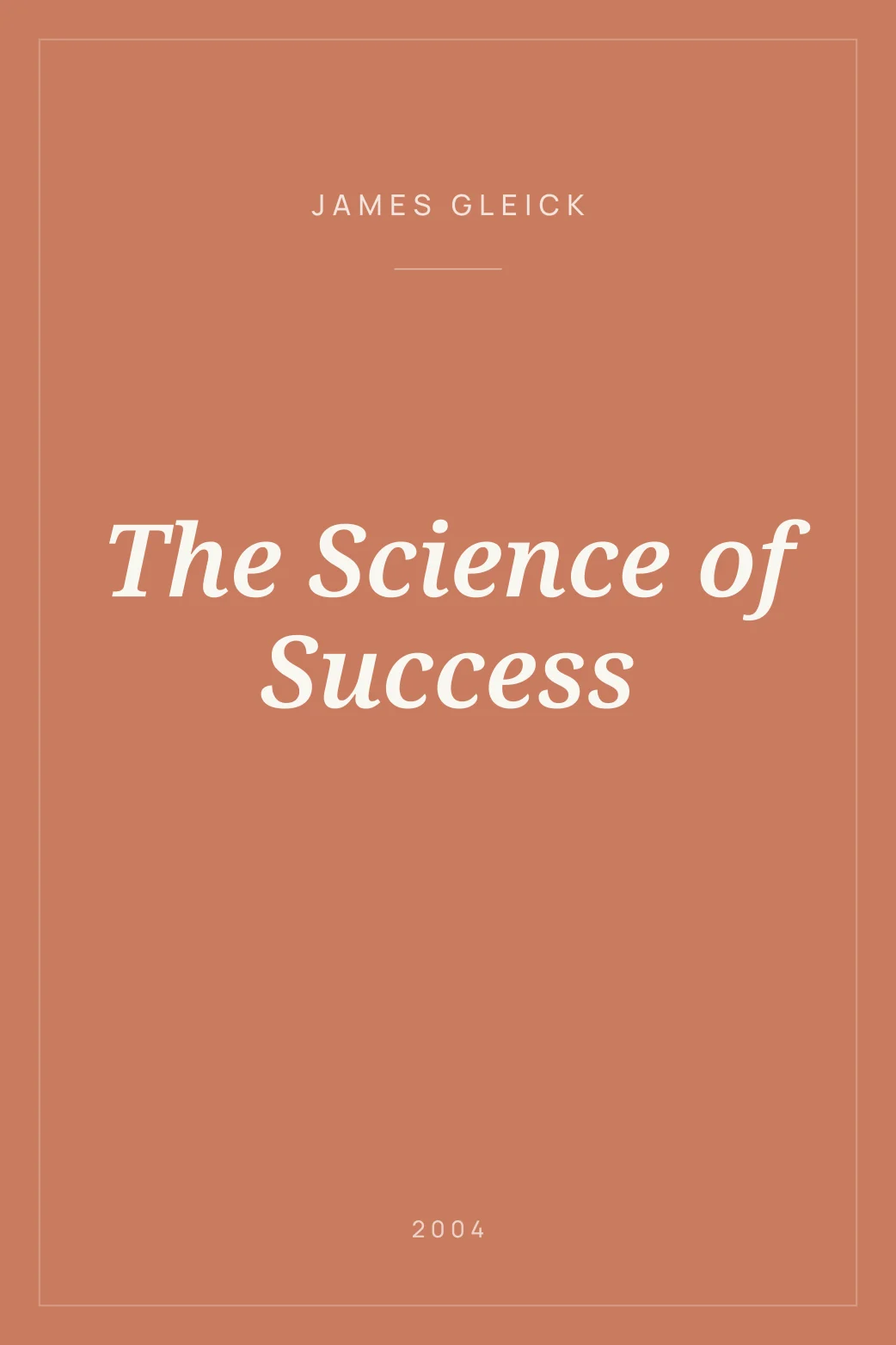 Portada de The Science of Success