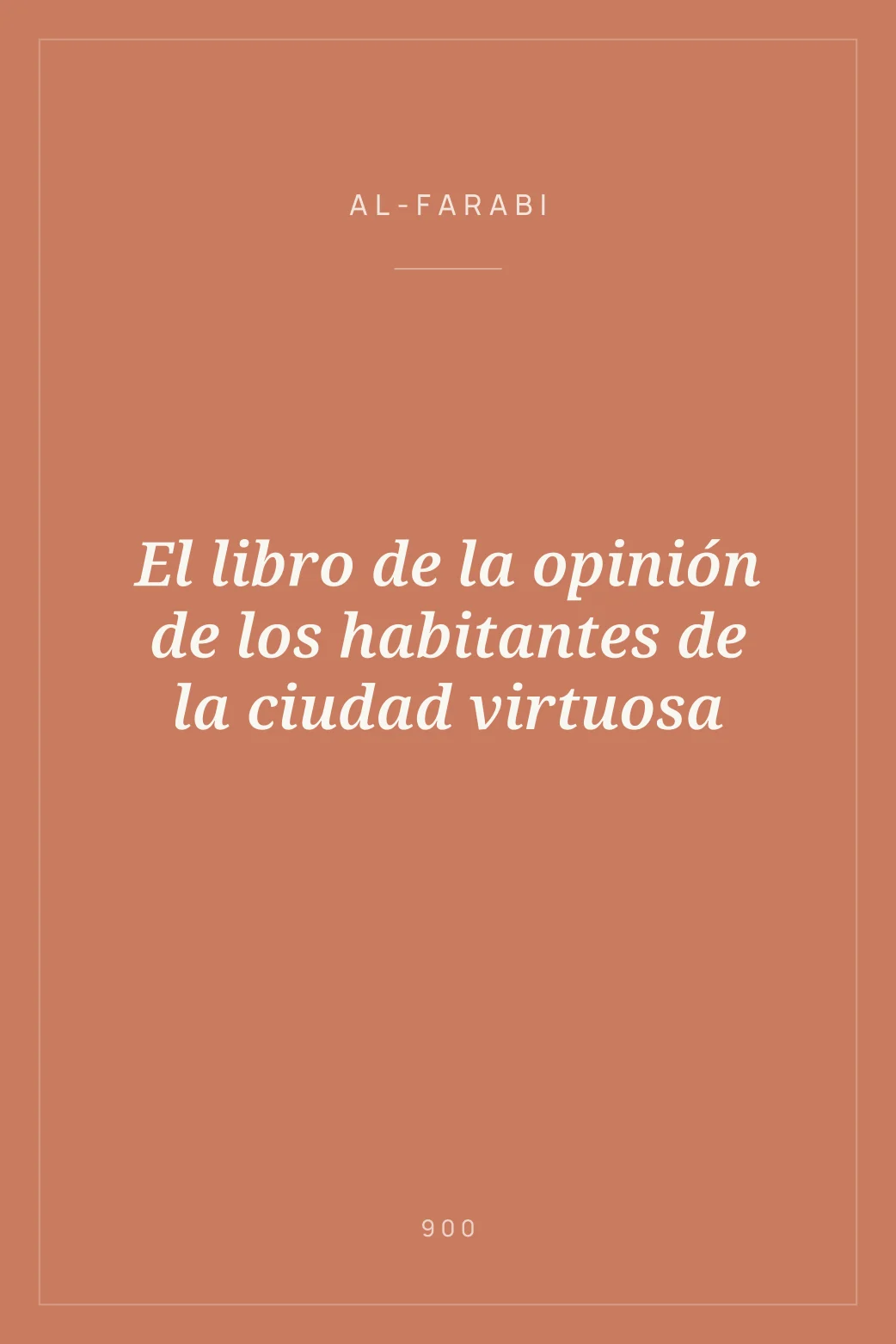 Portada de El libro de la opinión de los habitantes de la ciudad virtuosa
