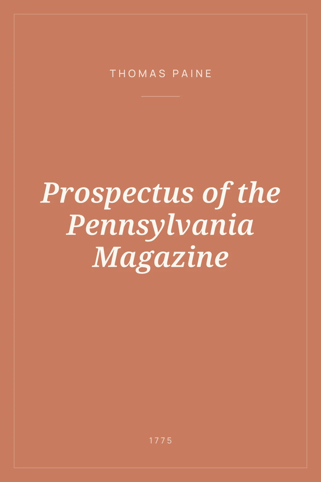 Portada de Prospectus of the Pennsylvania Magazine