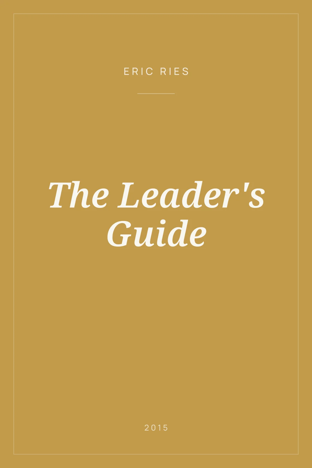 Portada de The Leader's Guide