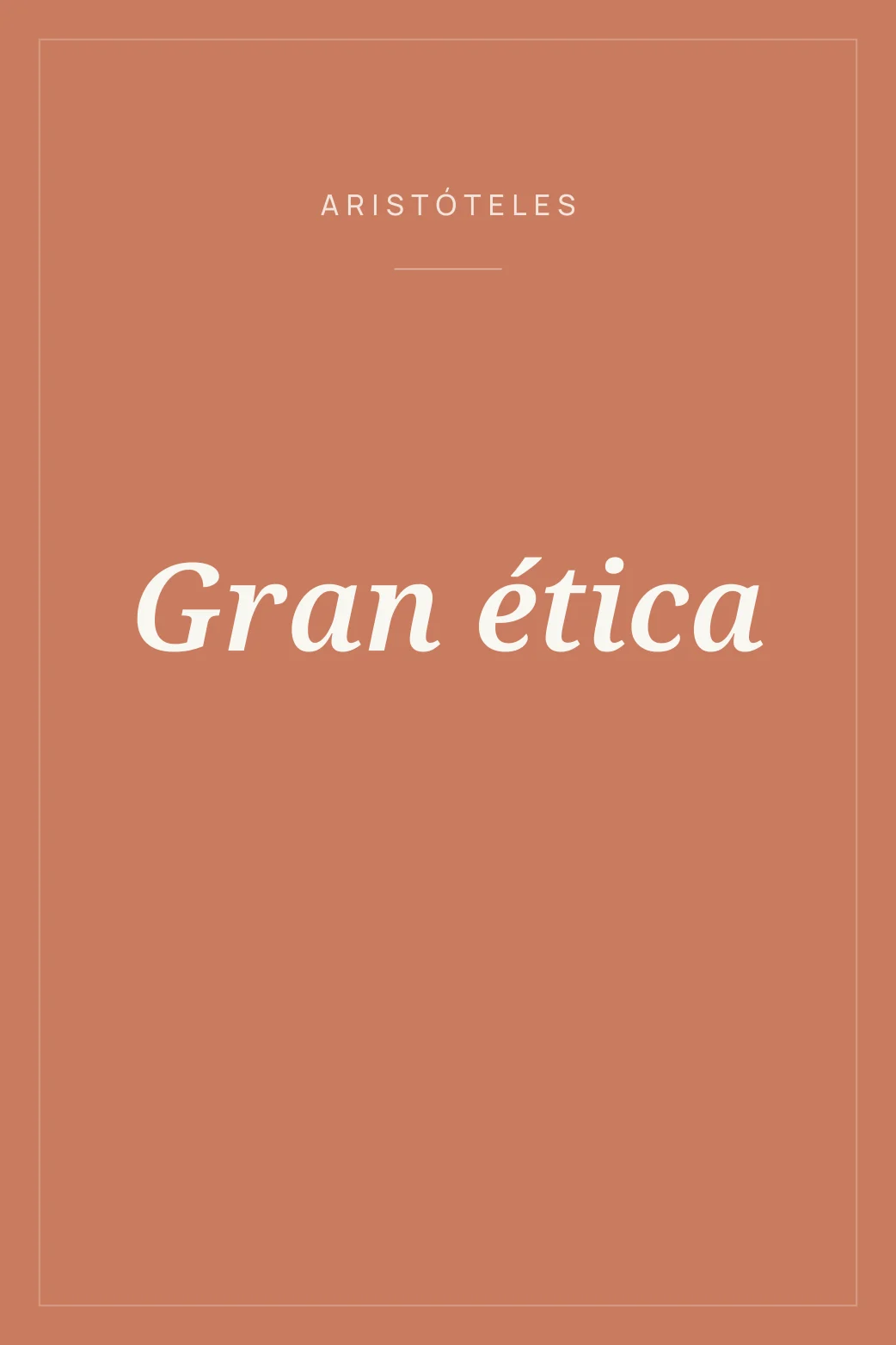 Portada de Gran ética