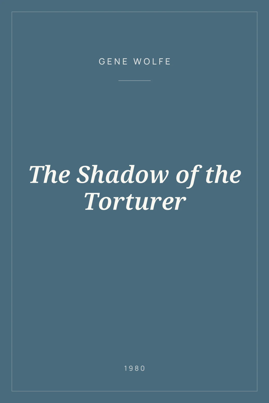 Portada de The Shadow of the Torturer