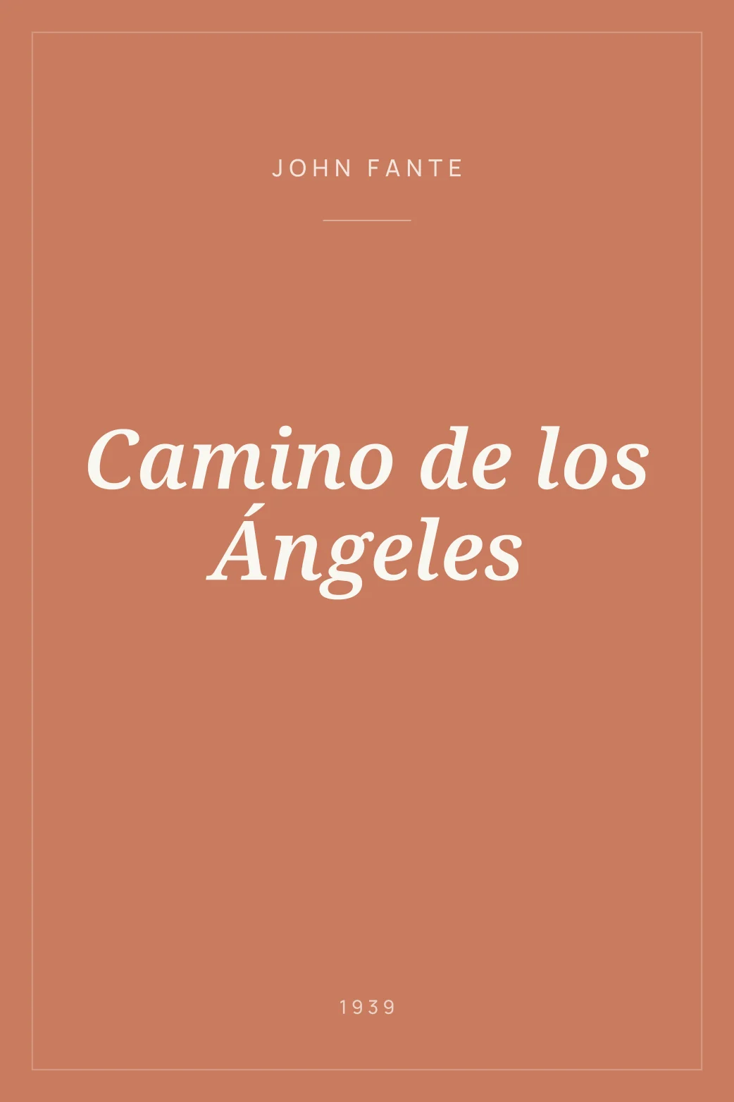 Portada de Camino de los Ángeles