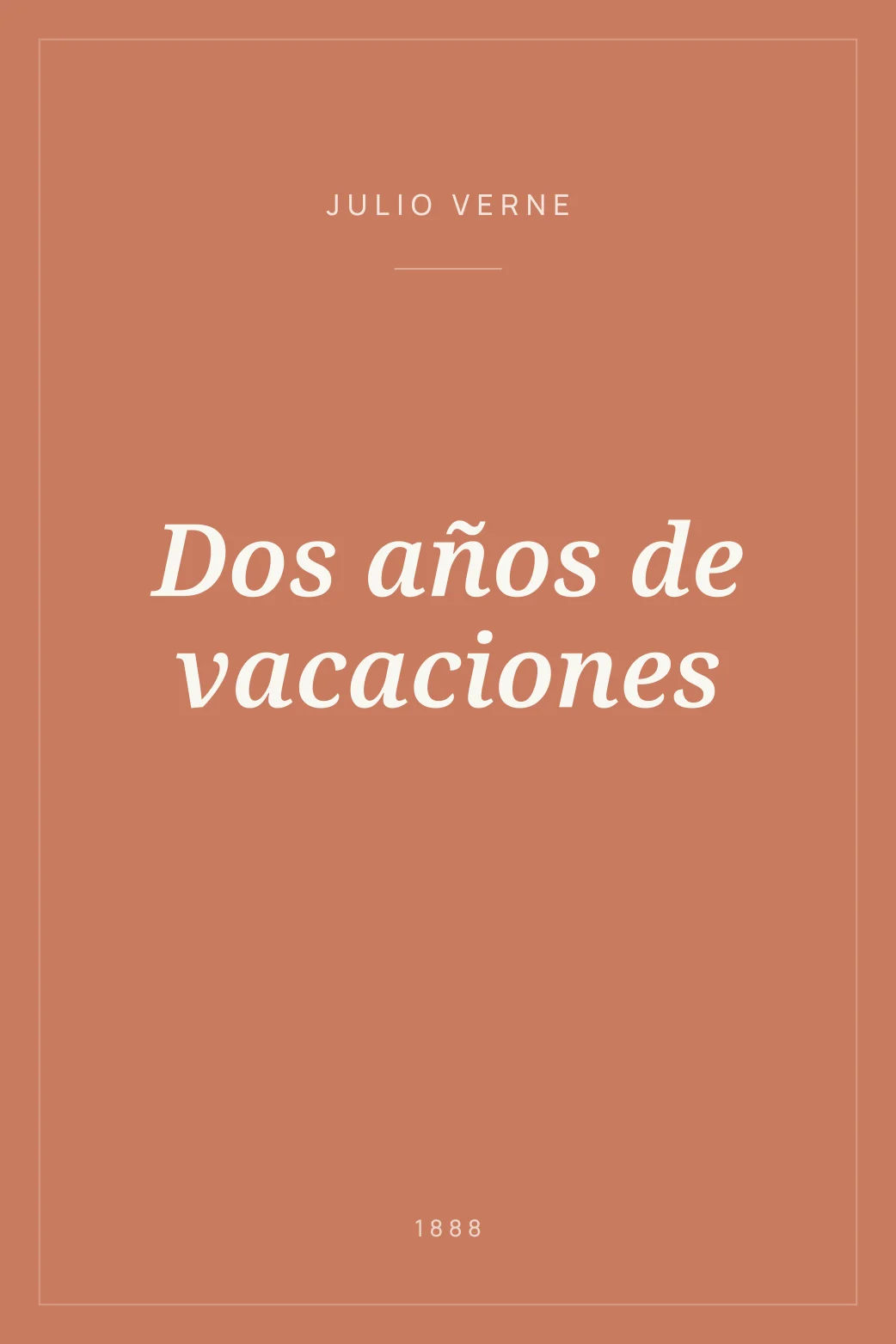 Portada de Dos años de vacaciones