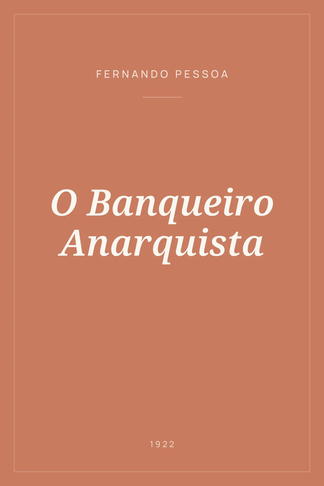 Portada de O Banqueiro Anarquista