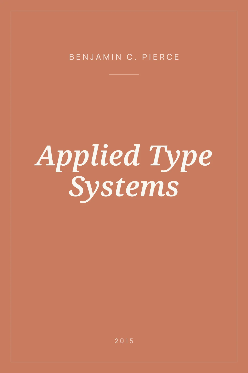 Portada de Applied Type Systems