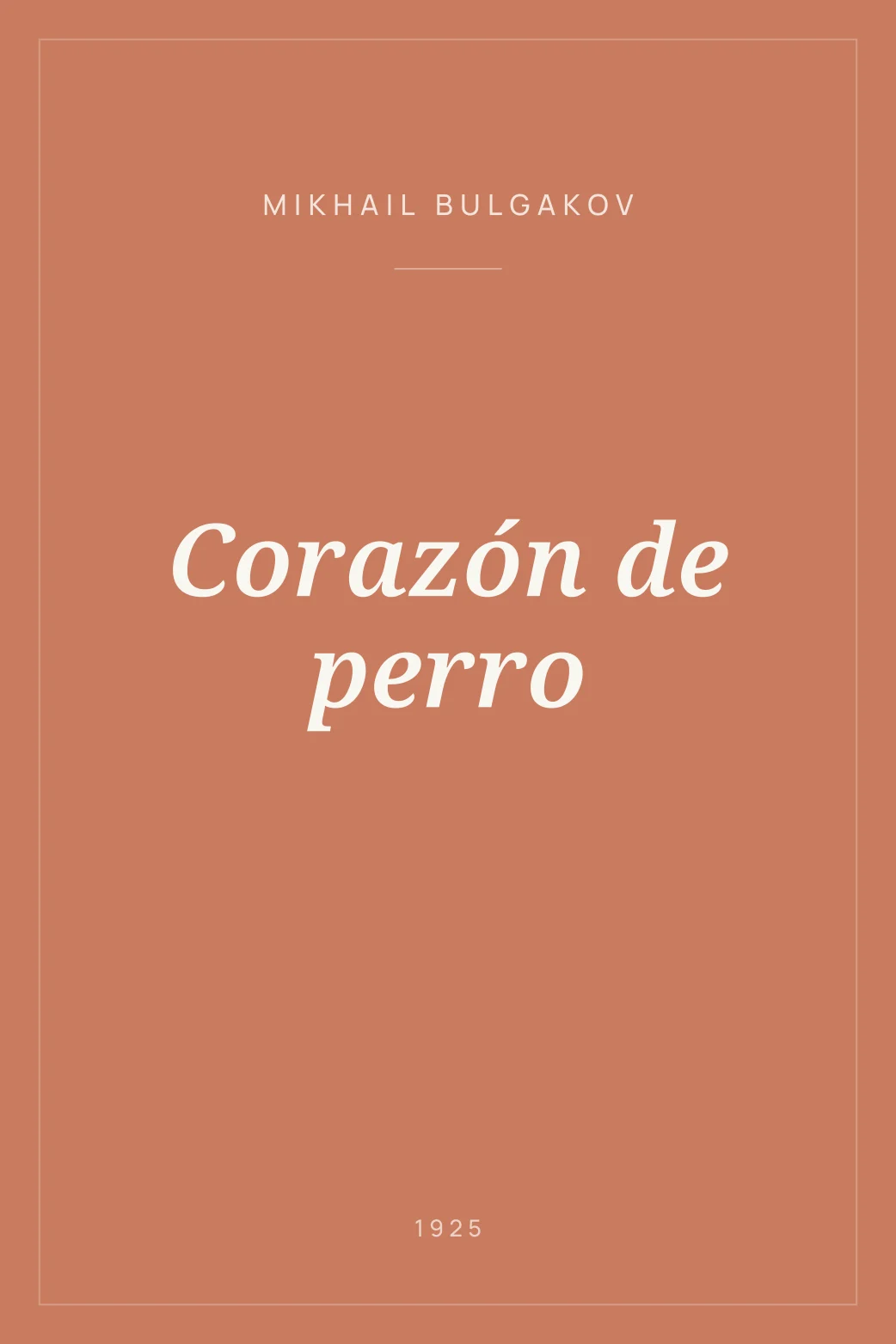 Portada de Corazón de perro