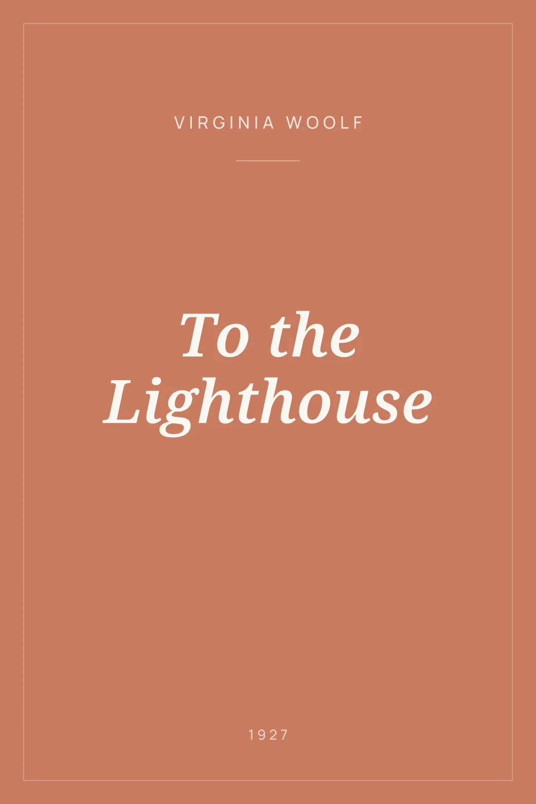 Portada de To the Lighthouse