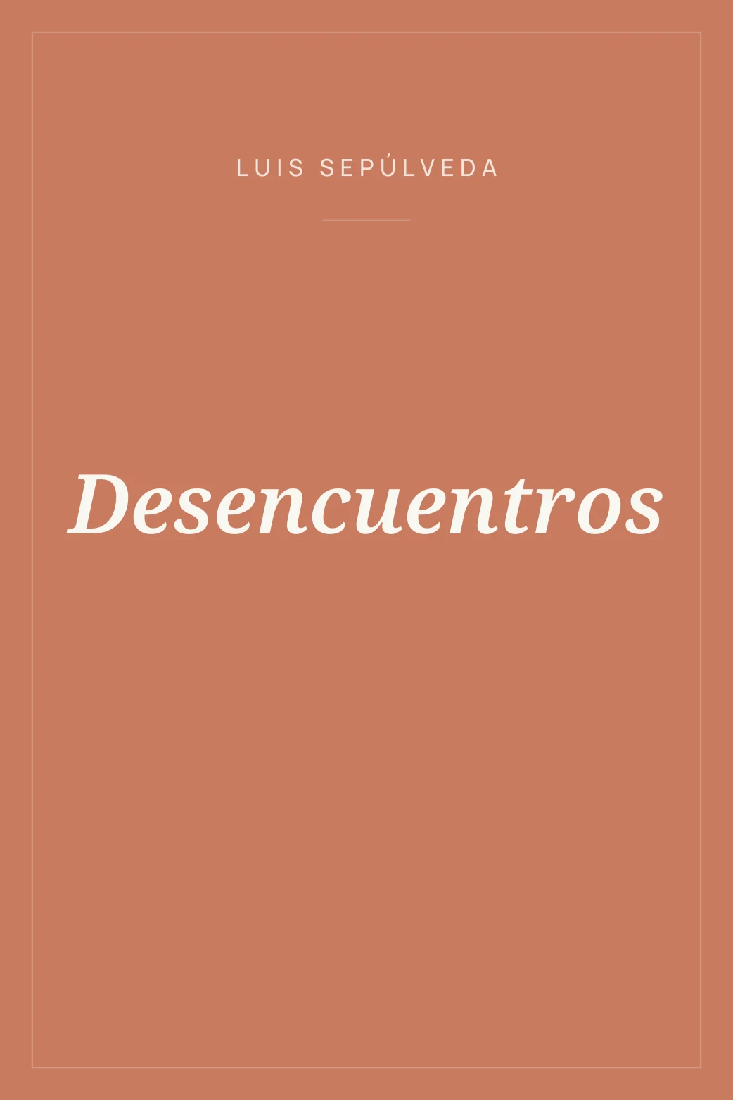 Portada de Desencuentros