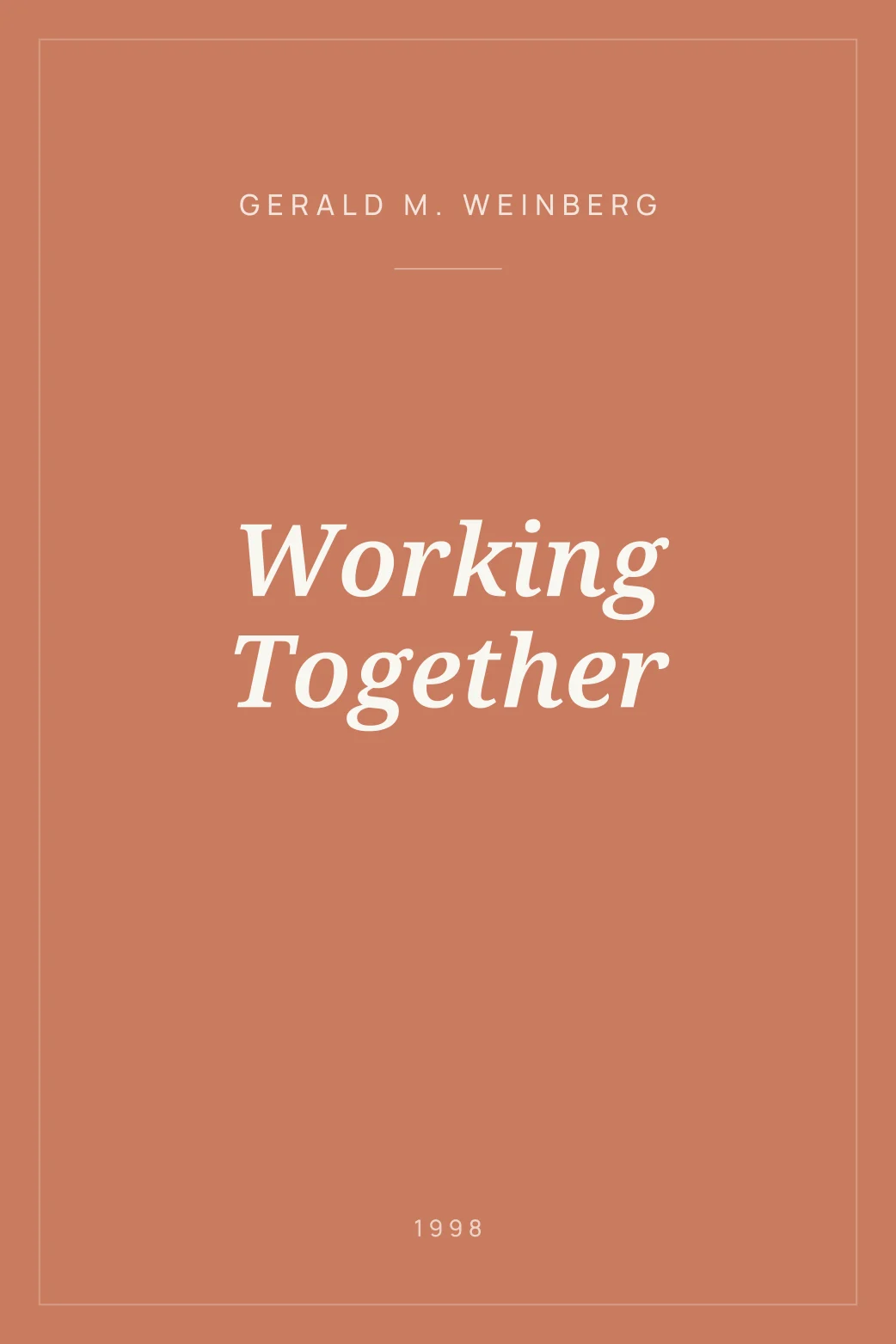 Portada de Working Together