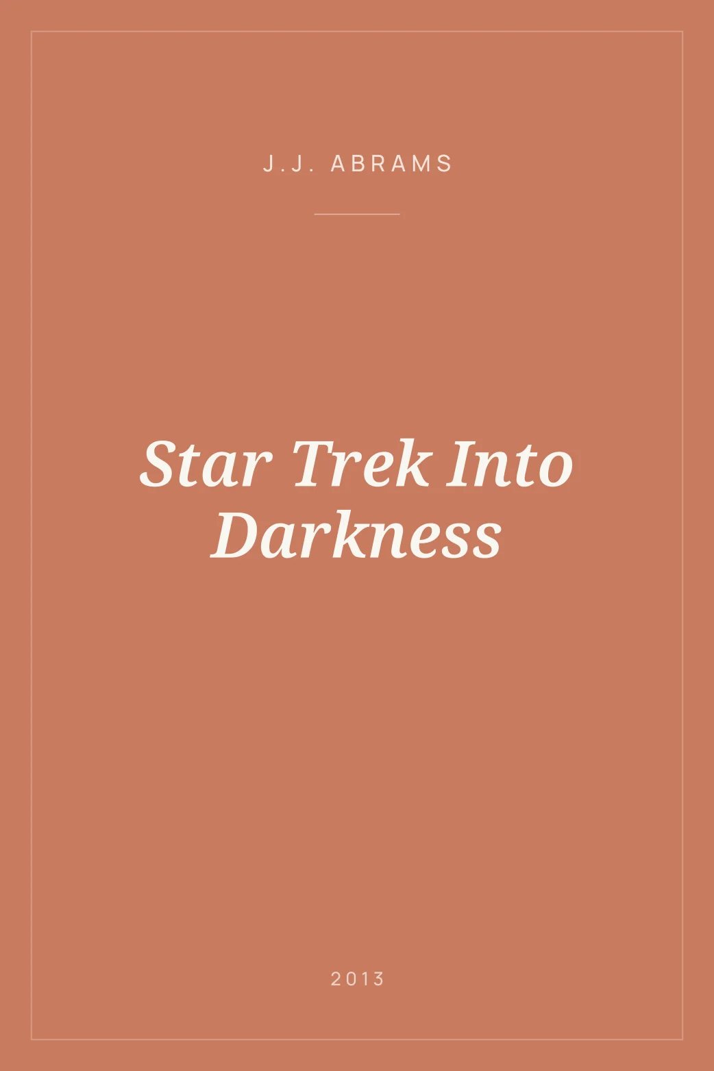 Portada de Star Trek Into Darkness