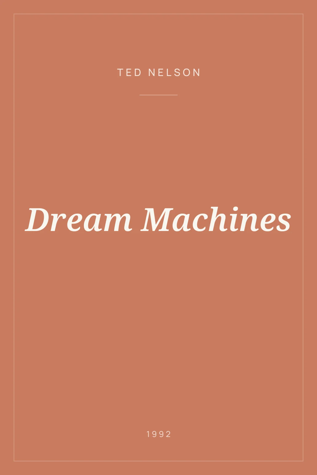 Portada de Dream Machines