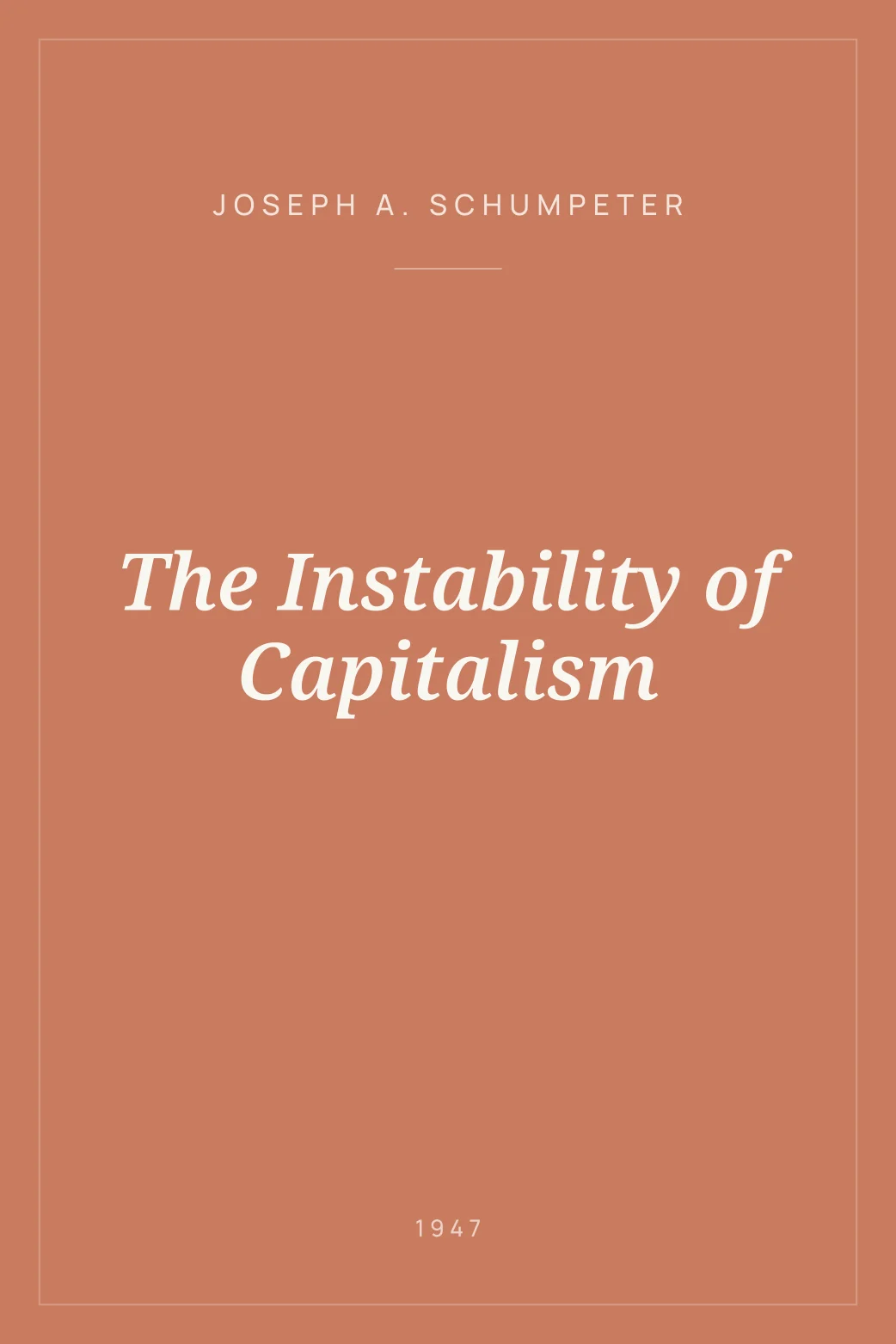 Portada de The Instability of Capitalism