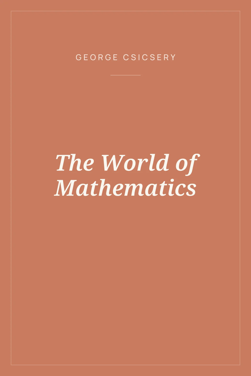Portada de The World of Mathematics