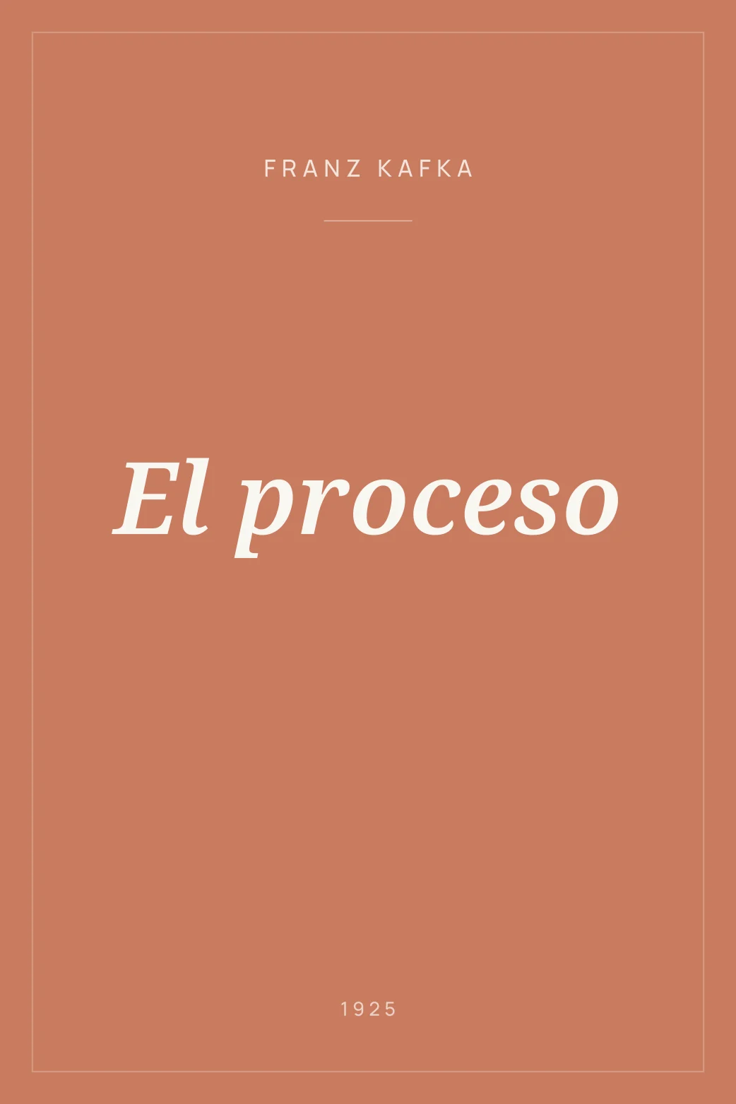 Portada de El proceso