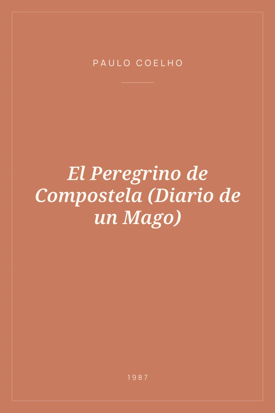 Portada de El Peregrino de Compostela (Diario de un Mago)