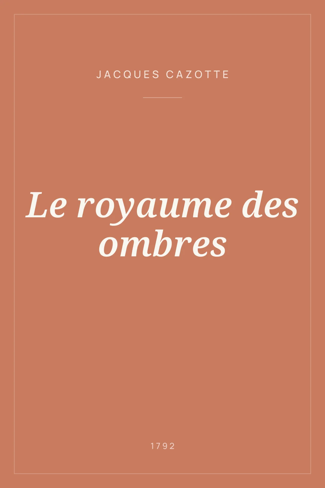 Portada de Le royaume des ombres